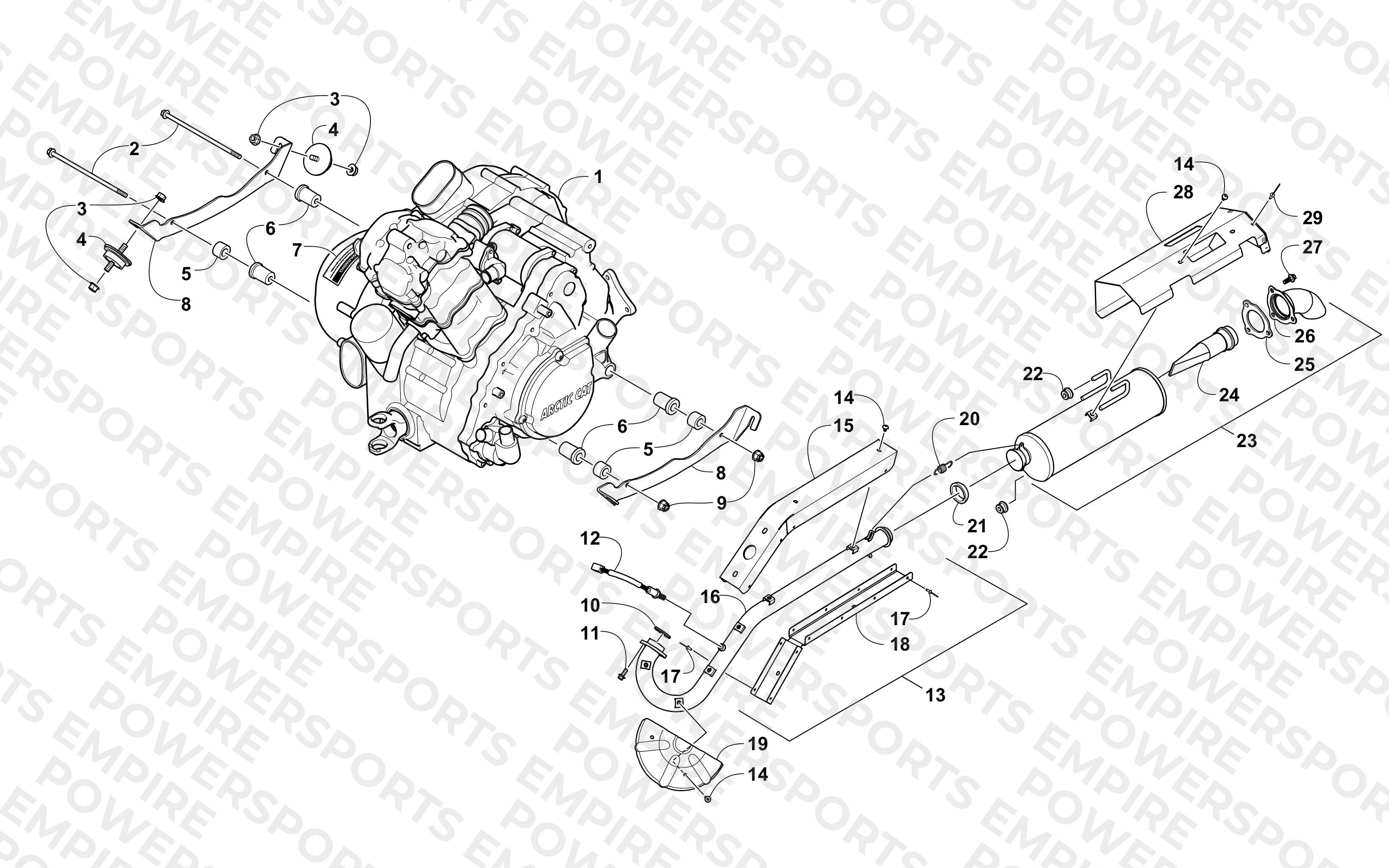 ENGINE AND EXHAUST