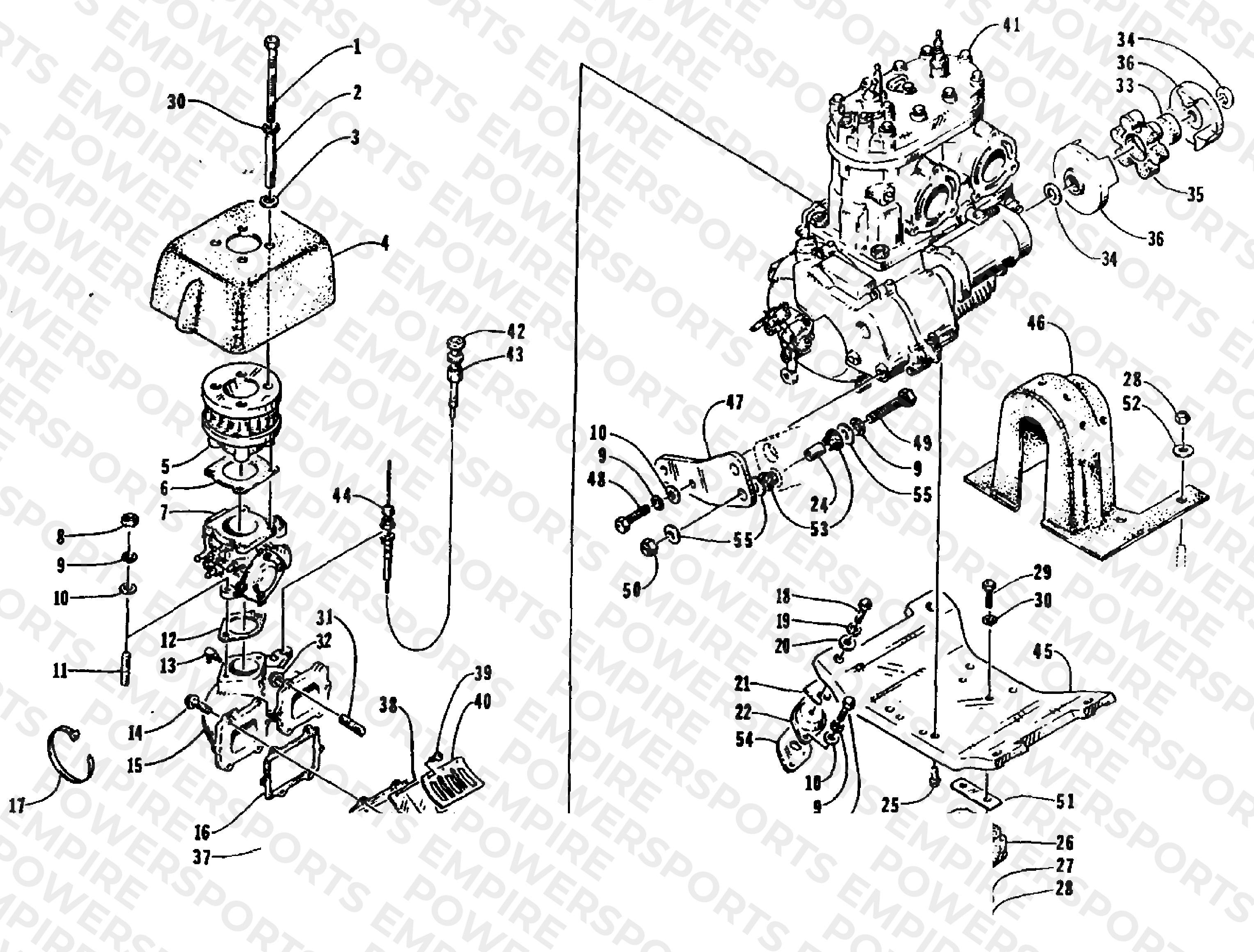 ENGINE AND RELATED PARTS
