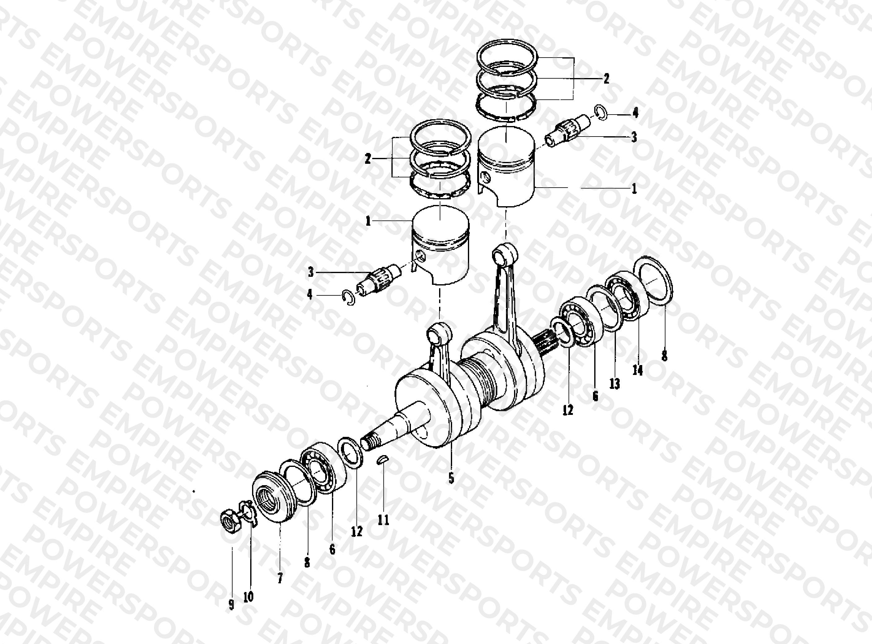 PISTON AND CRANKSHAFT