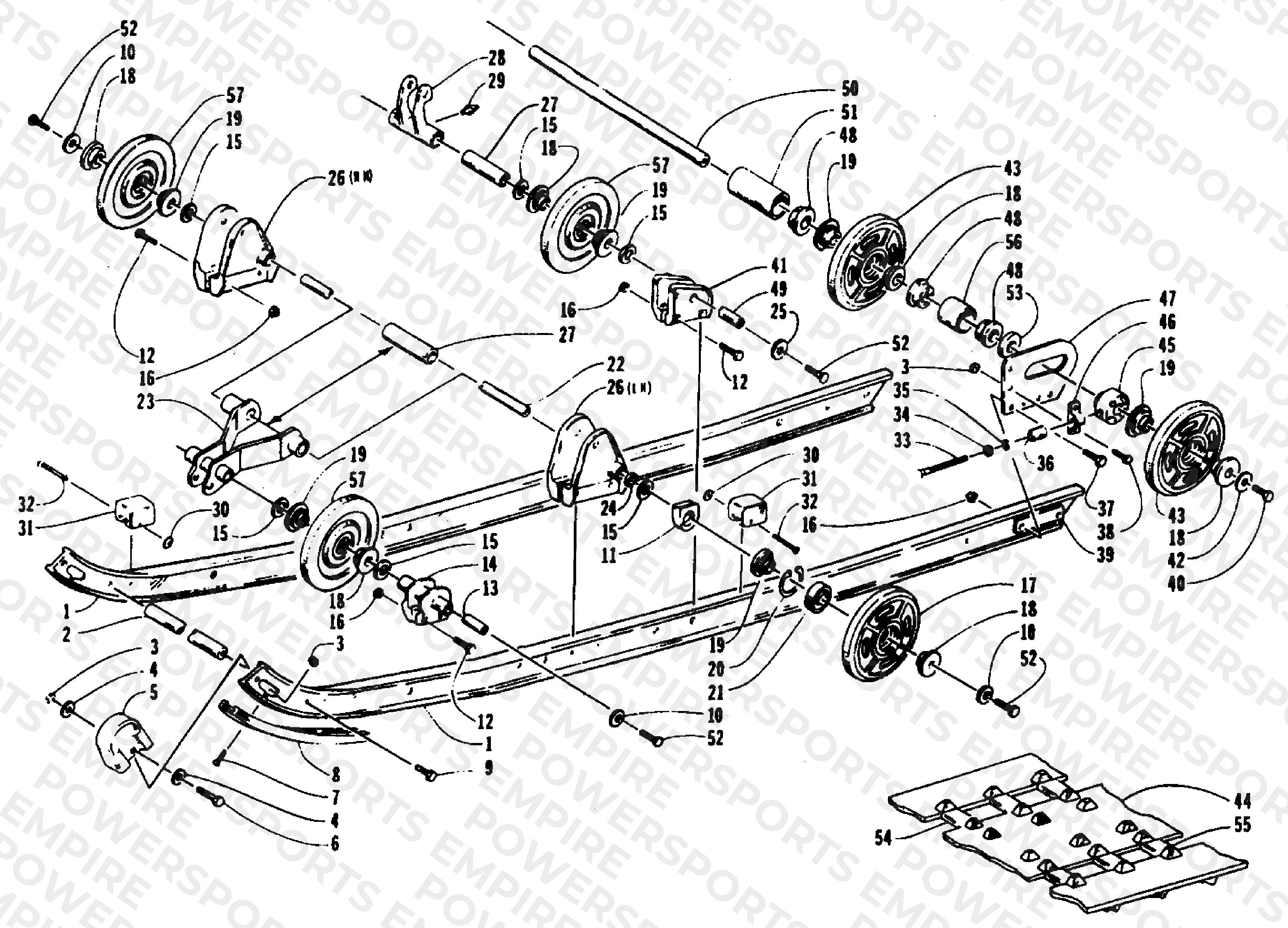 SLIDE RAIL AND TRACK ASSEMBLY