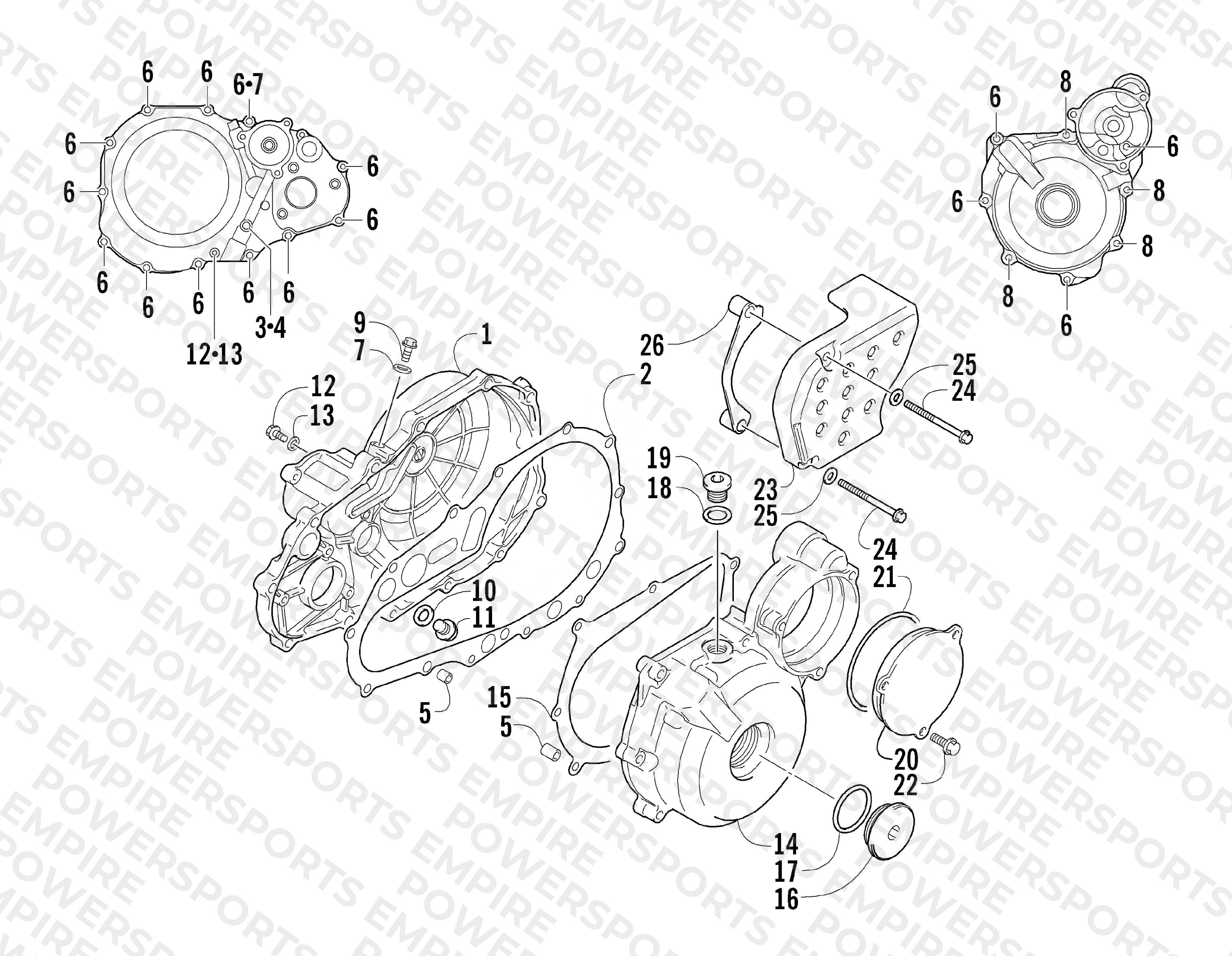 CRANKCASE COVER ASSEMBLY