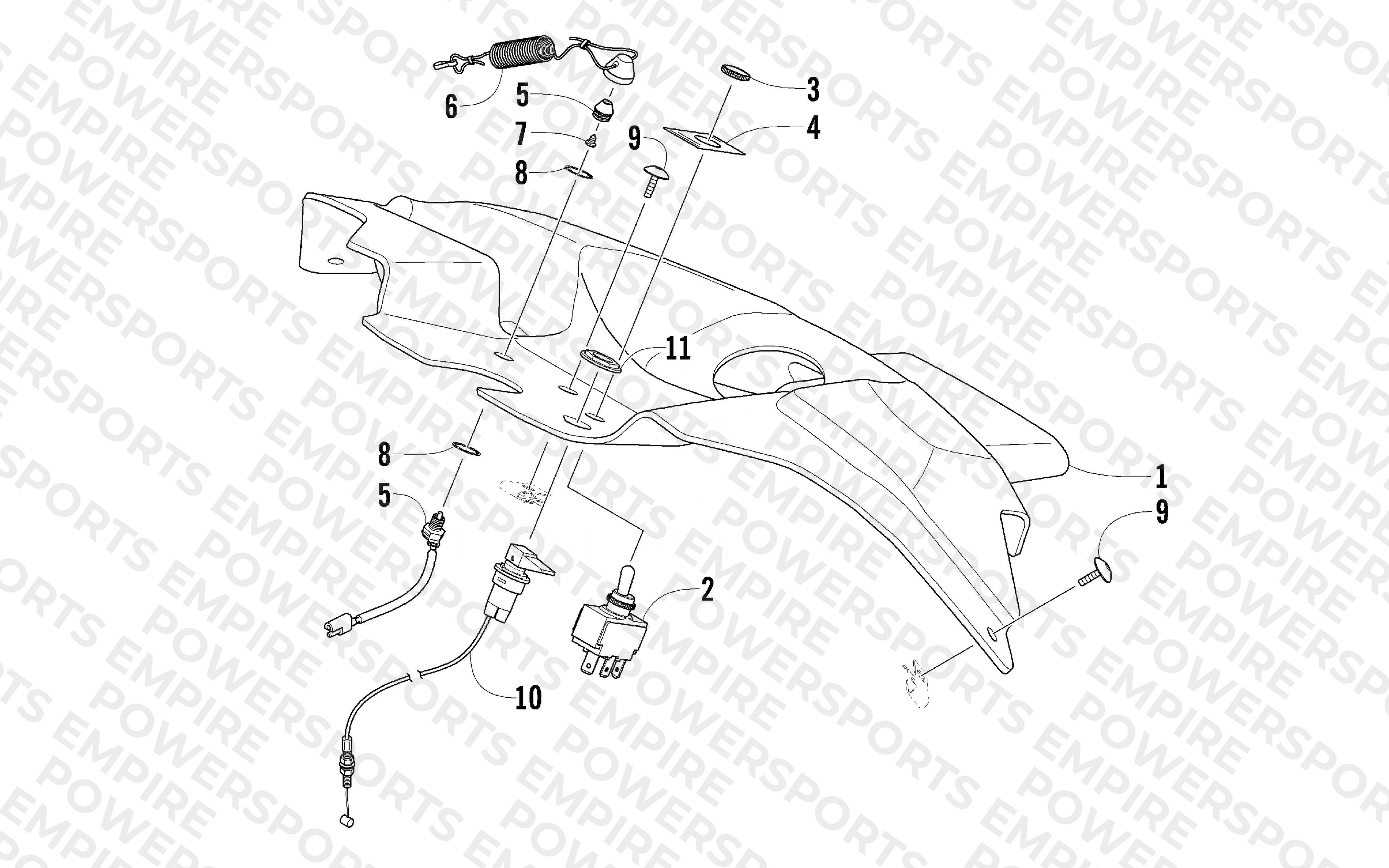 CONSOLE AND SWITCH ASSEMBLY