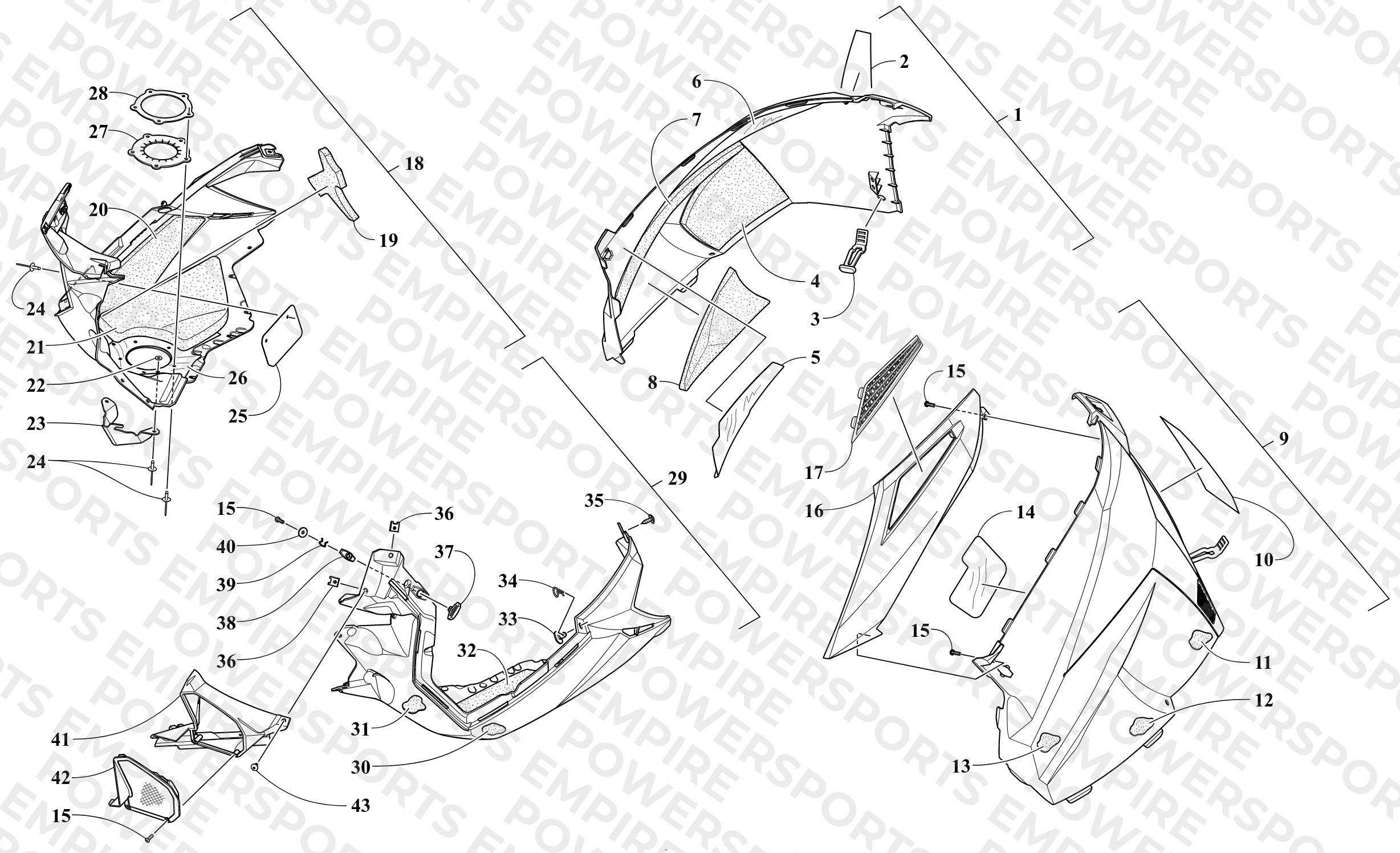 SKID PLATE AND SIDE PANEL ASSEMBLY