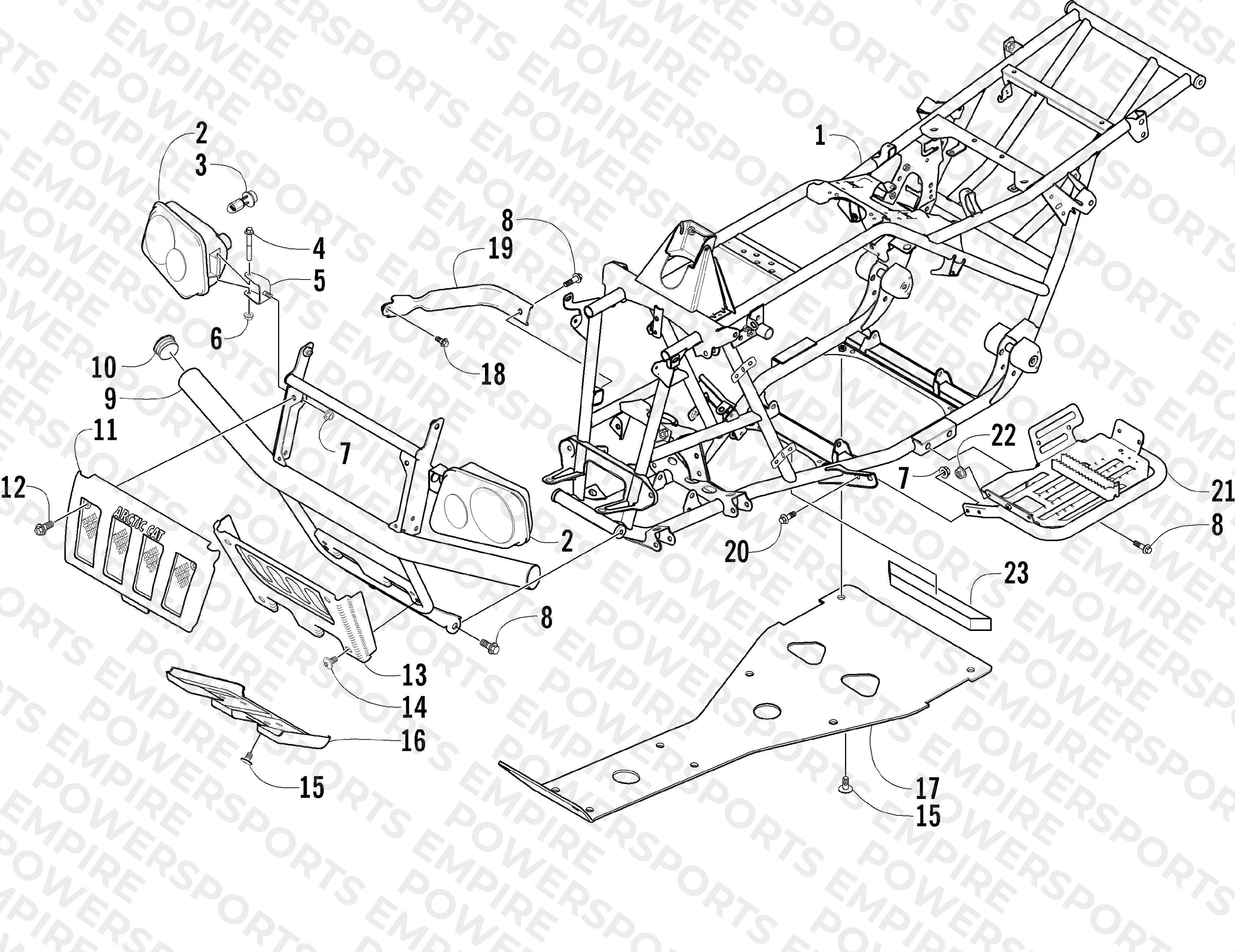 FRAME AND RELATED PARTS