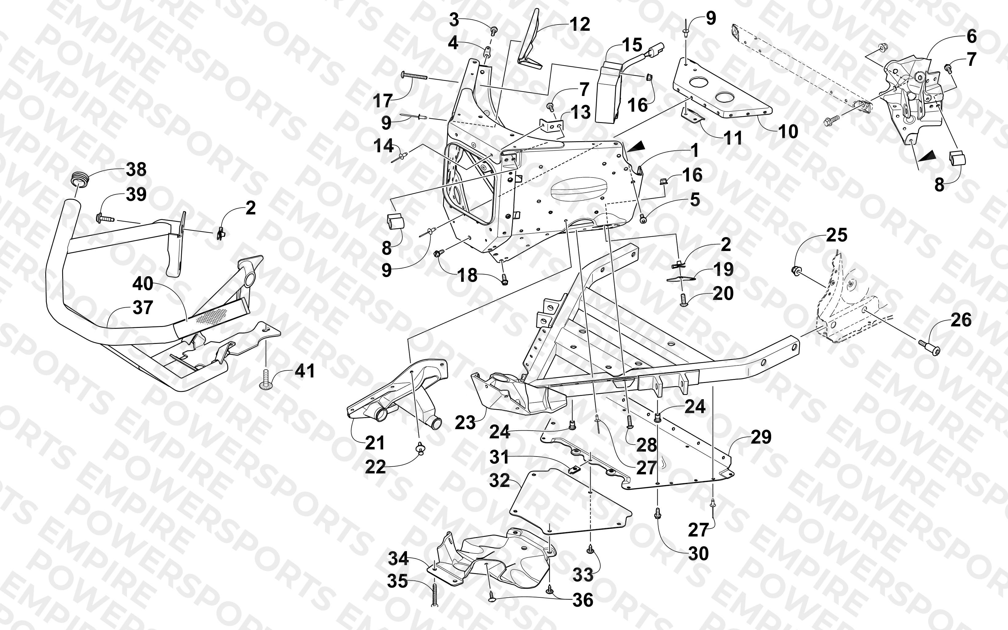 FRONT BUMPER AND FRAME ASSEMBLY