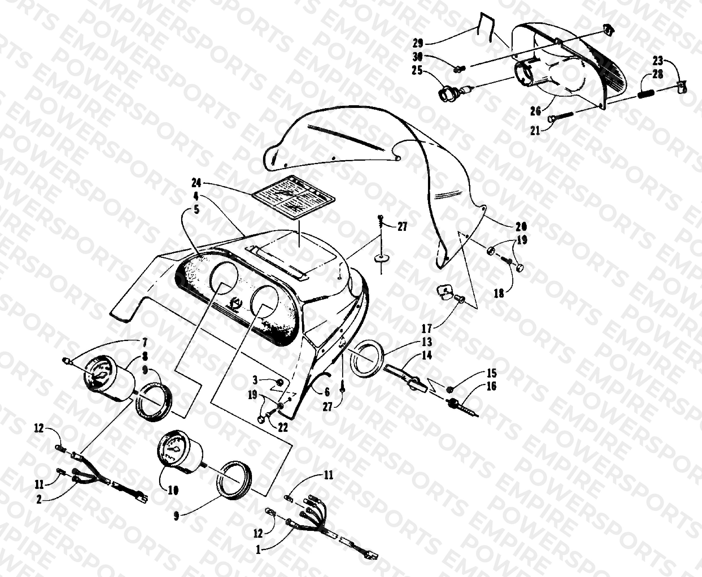 WINDSHIELD, HEADLIGHT, AND HOOD HINGE