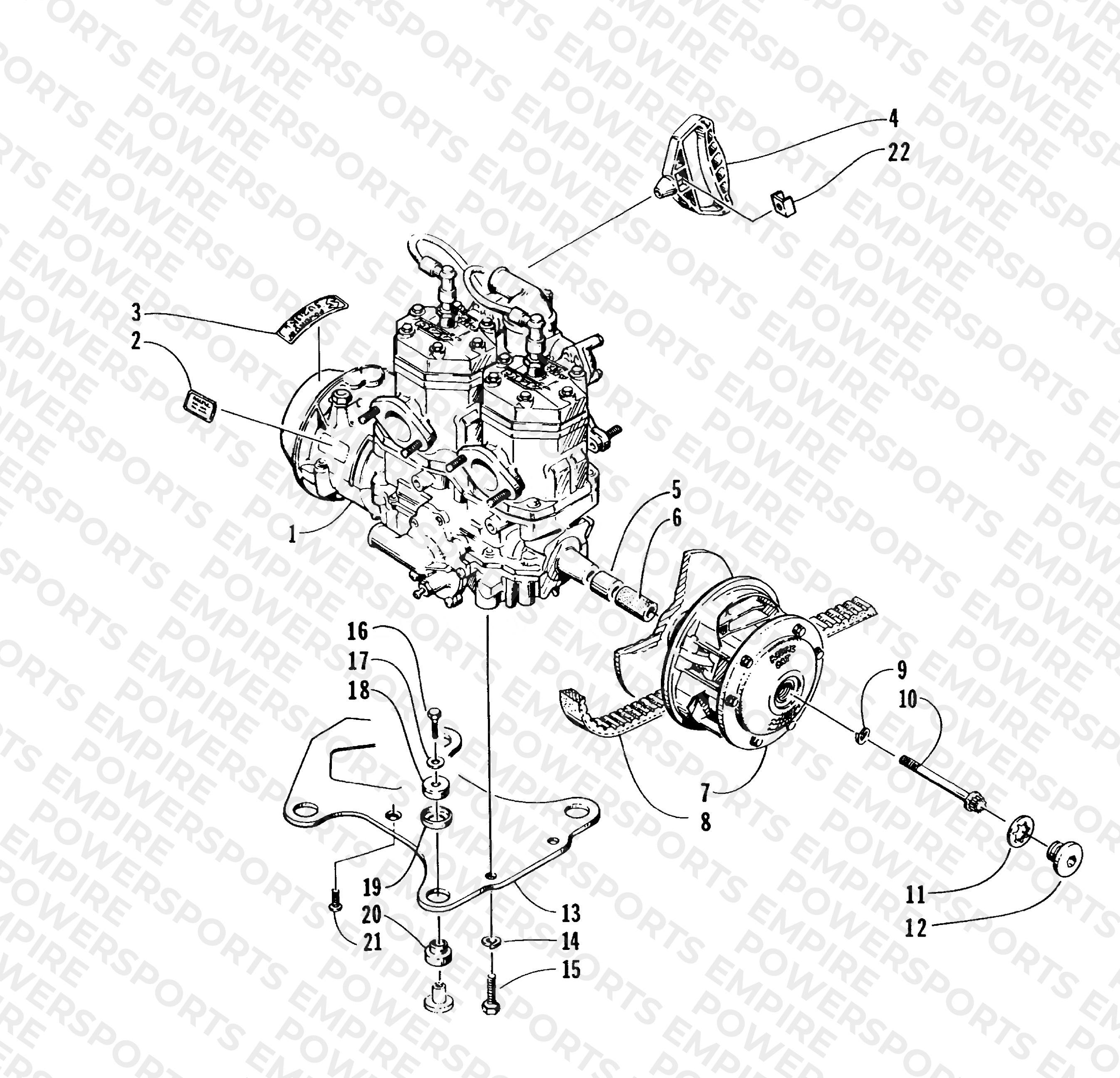ENGINE AND RELATED PARTS
