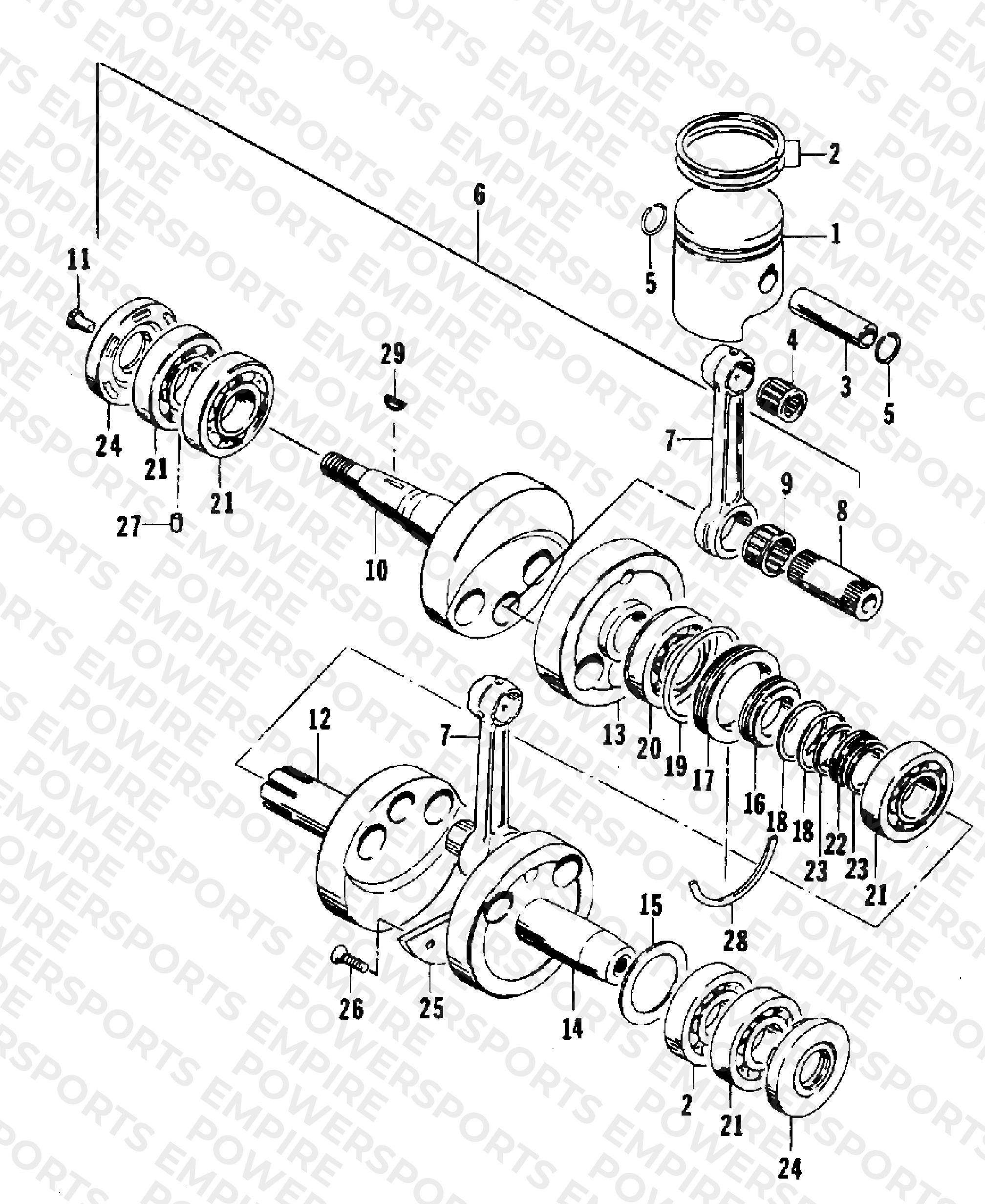 PISTON AND CRANKSHAFT