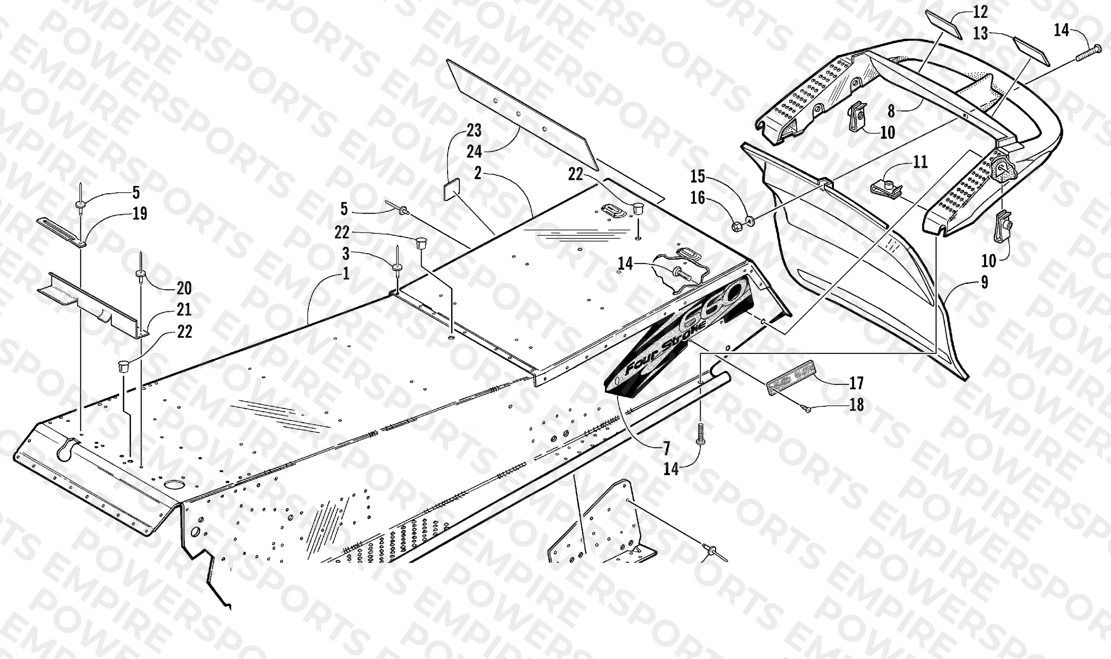 TUNNEL AND REAR BUMPER
