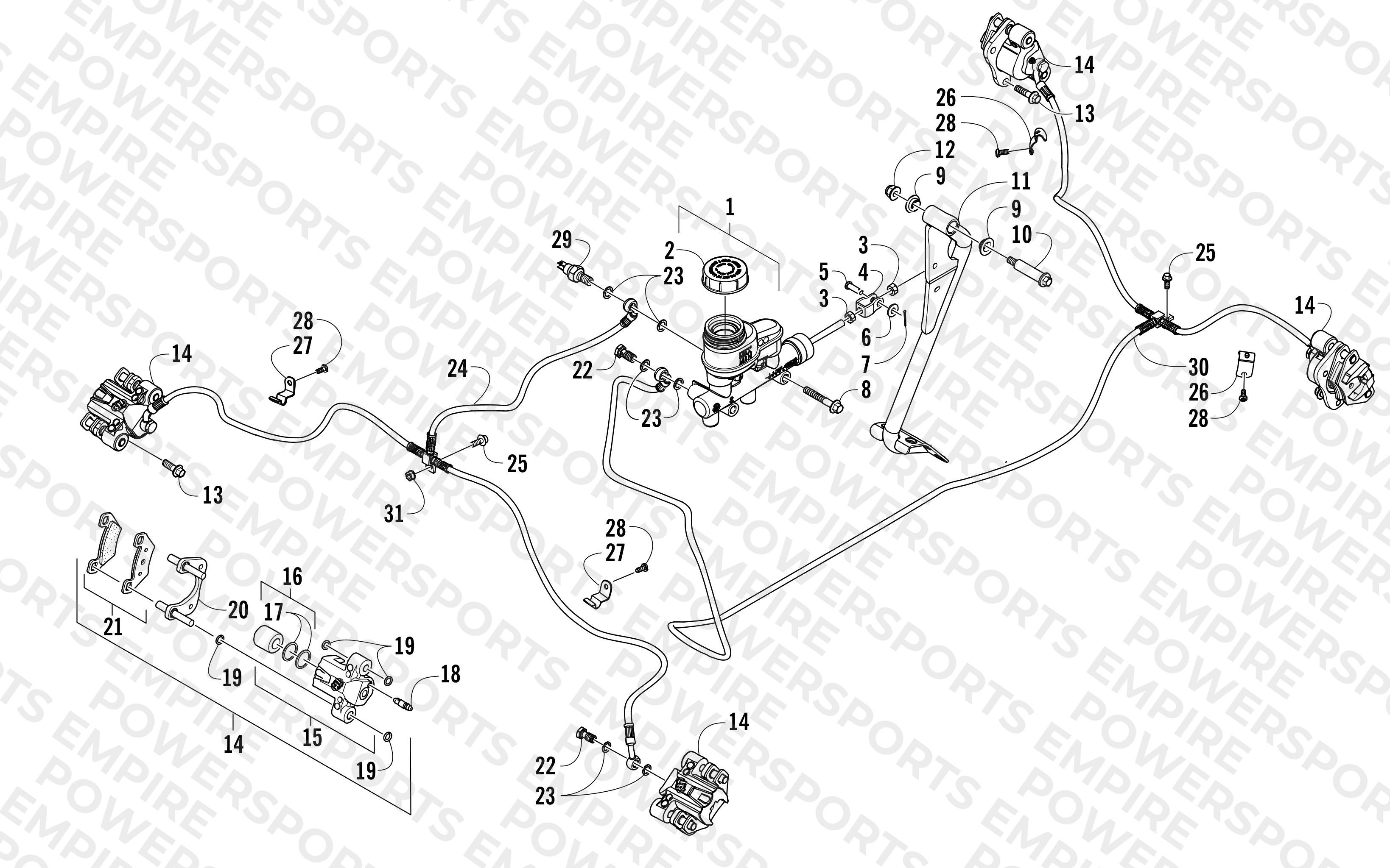HYDRAULIC BRAKE ASSEMBLY