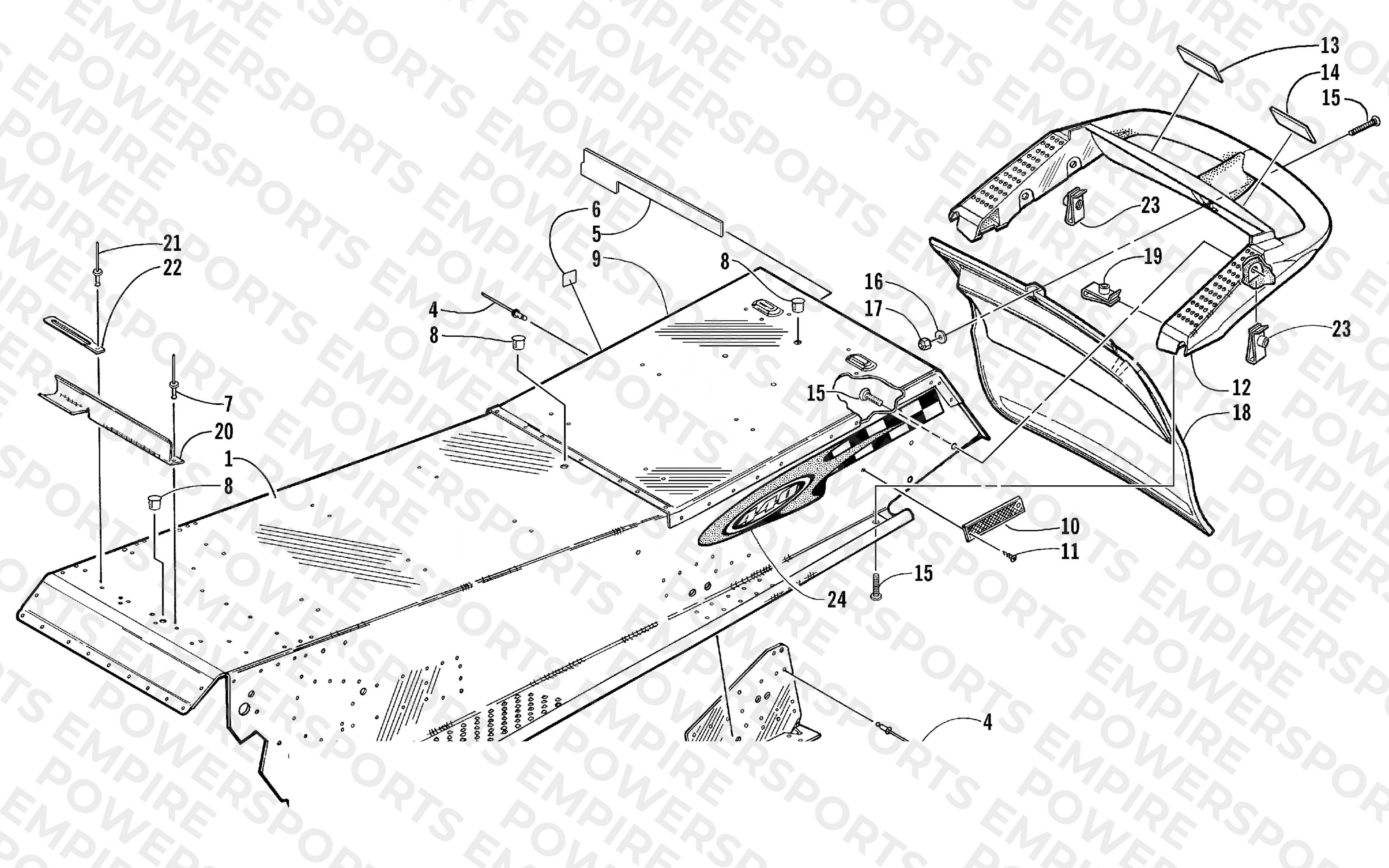 TUNNEL AND REAR BUMPER