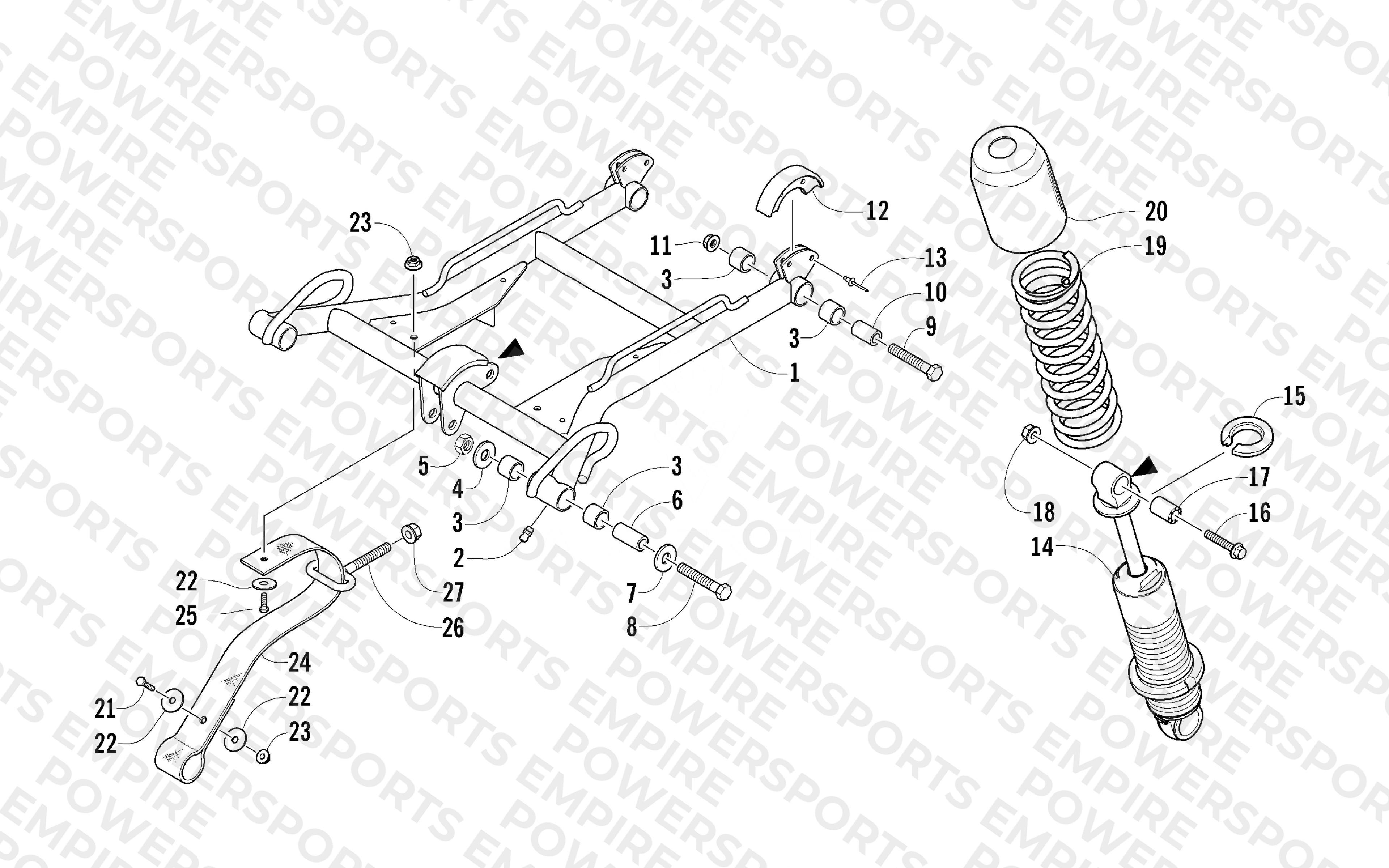 REAR SUSPENSION FRONT ARM ASSEMBLY