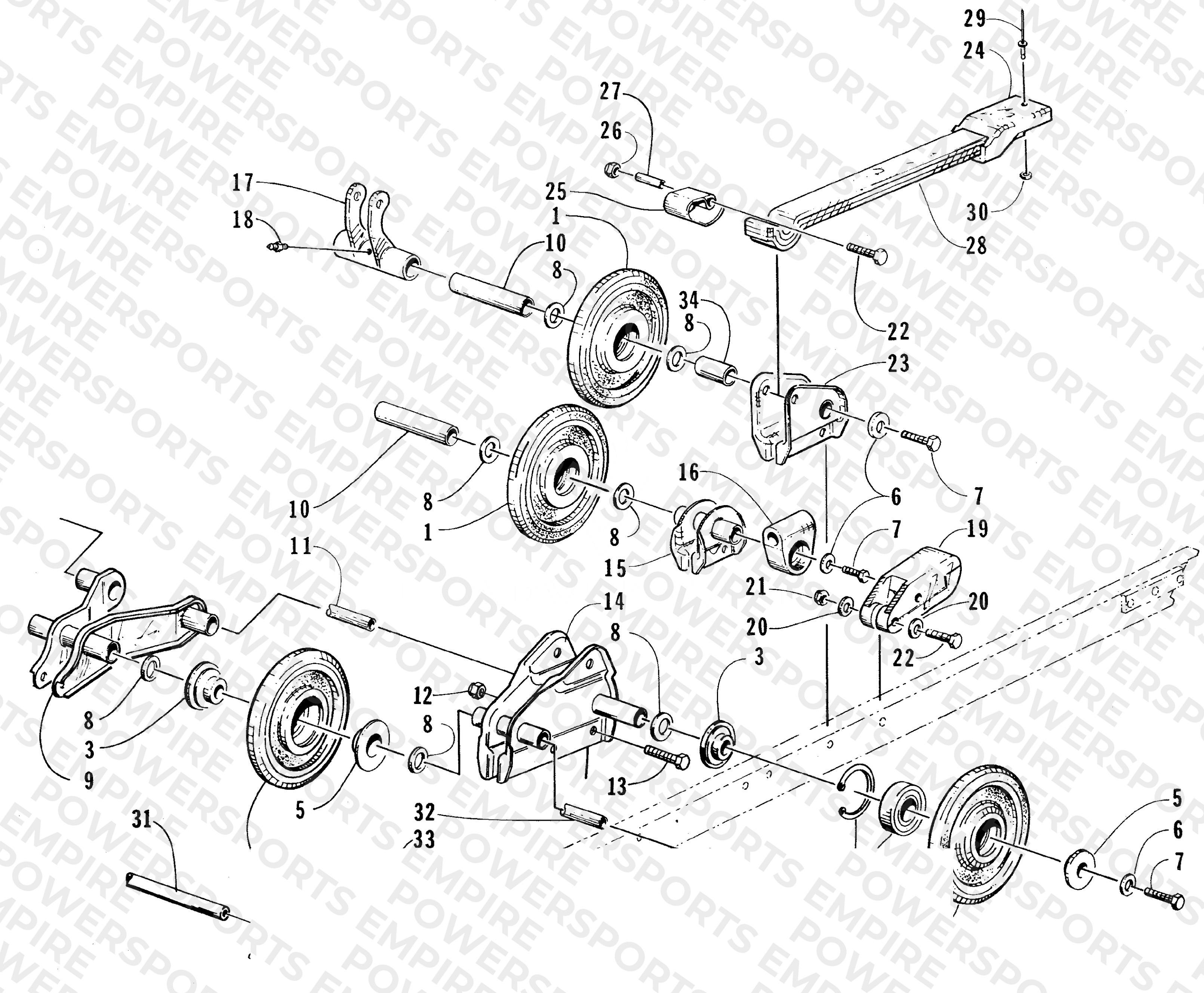 REAR SUSPENSION AXLE ASSEMBLY