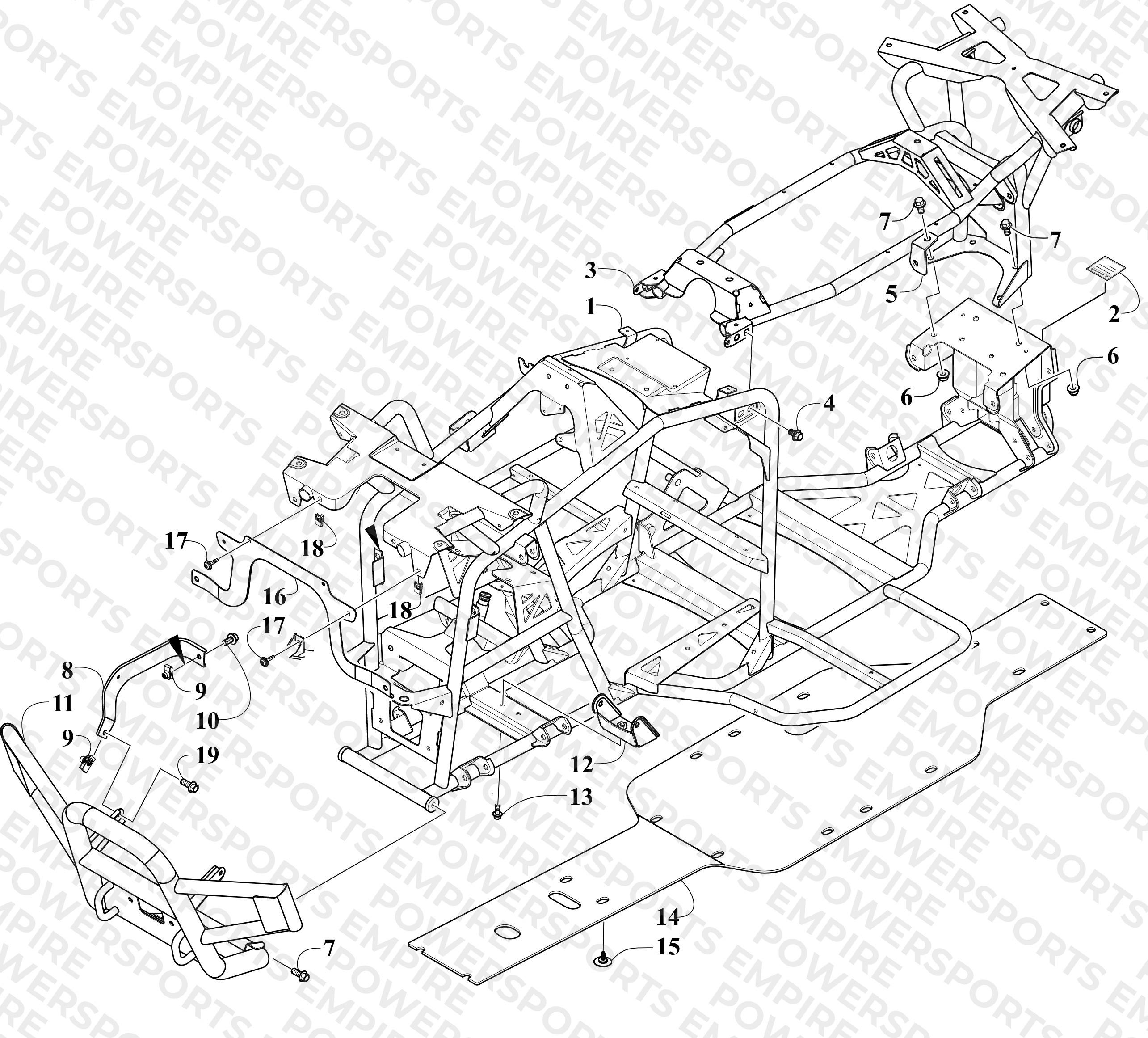 FRAME AND RELATED PARTS