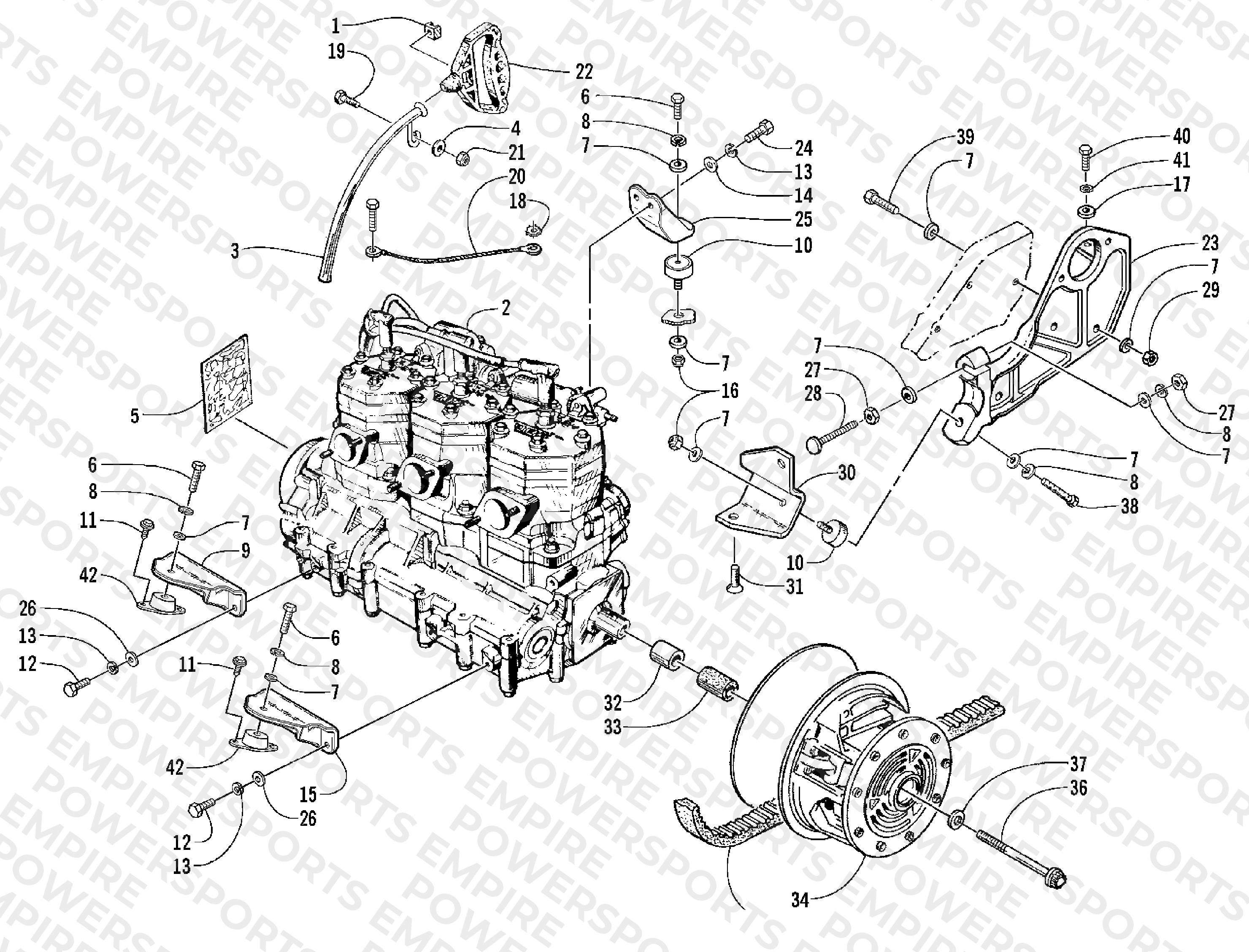 ENGINE AND RELATED PARTS