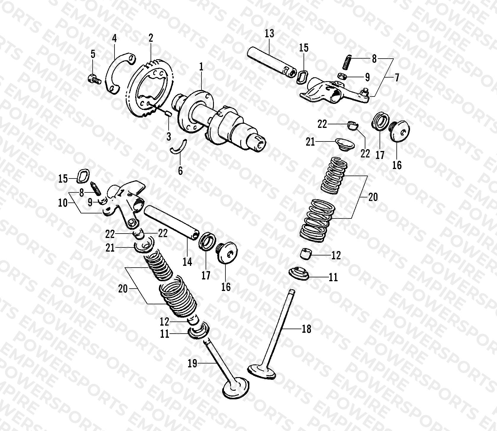 CAMSHAFT/VALVE ASSEMBLY