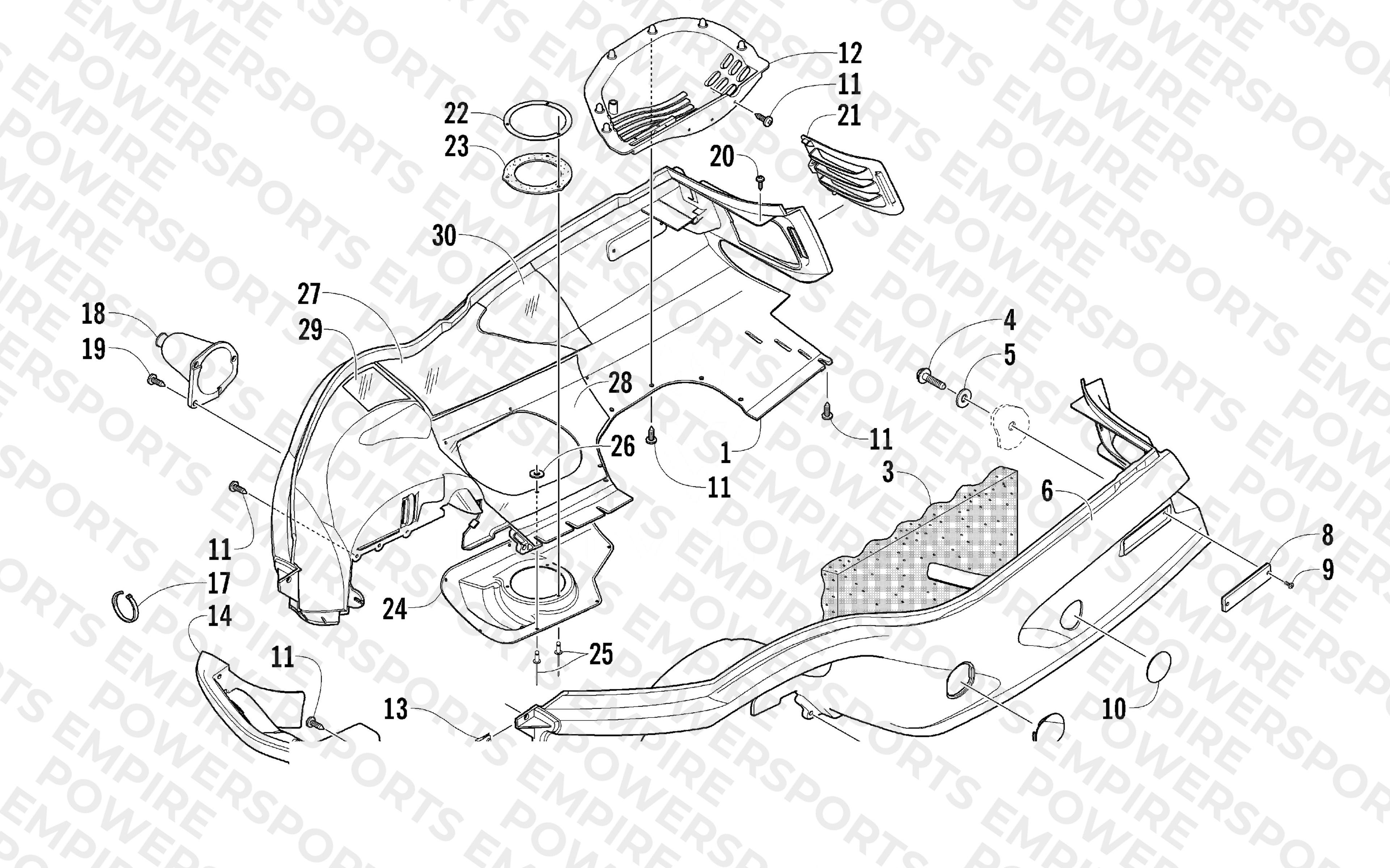 BELLY PAN AND FRONT BUMPER ASSEMBLY