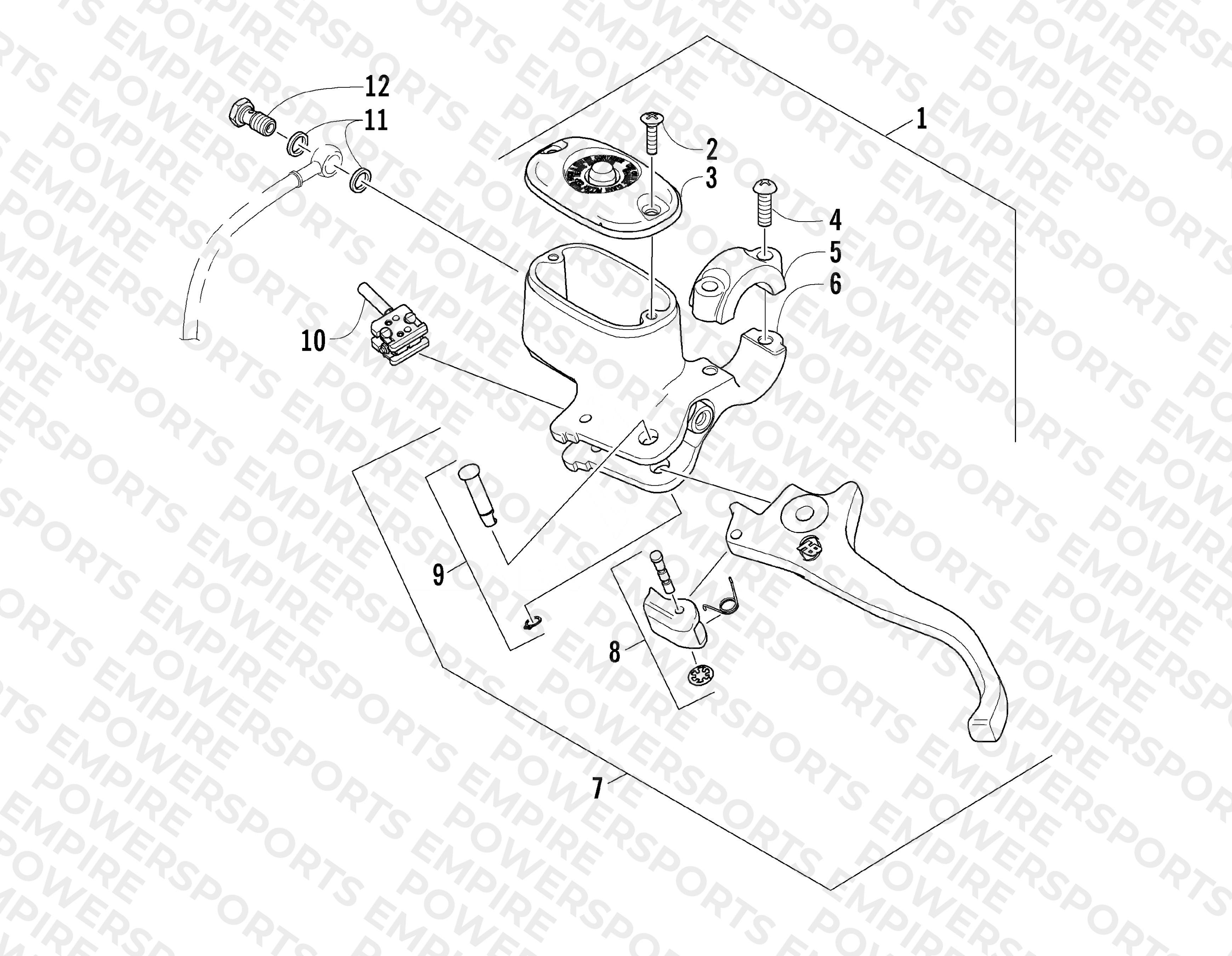 HYDRAULIC HAND BRAKE ASSEMBLY