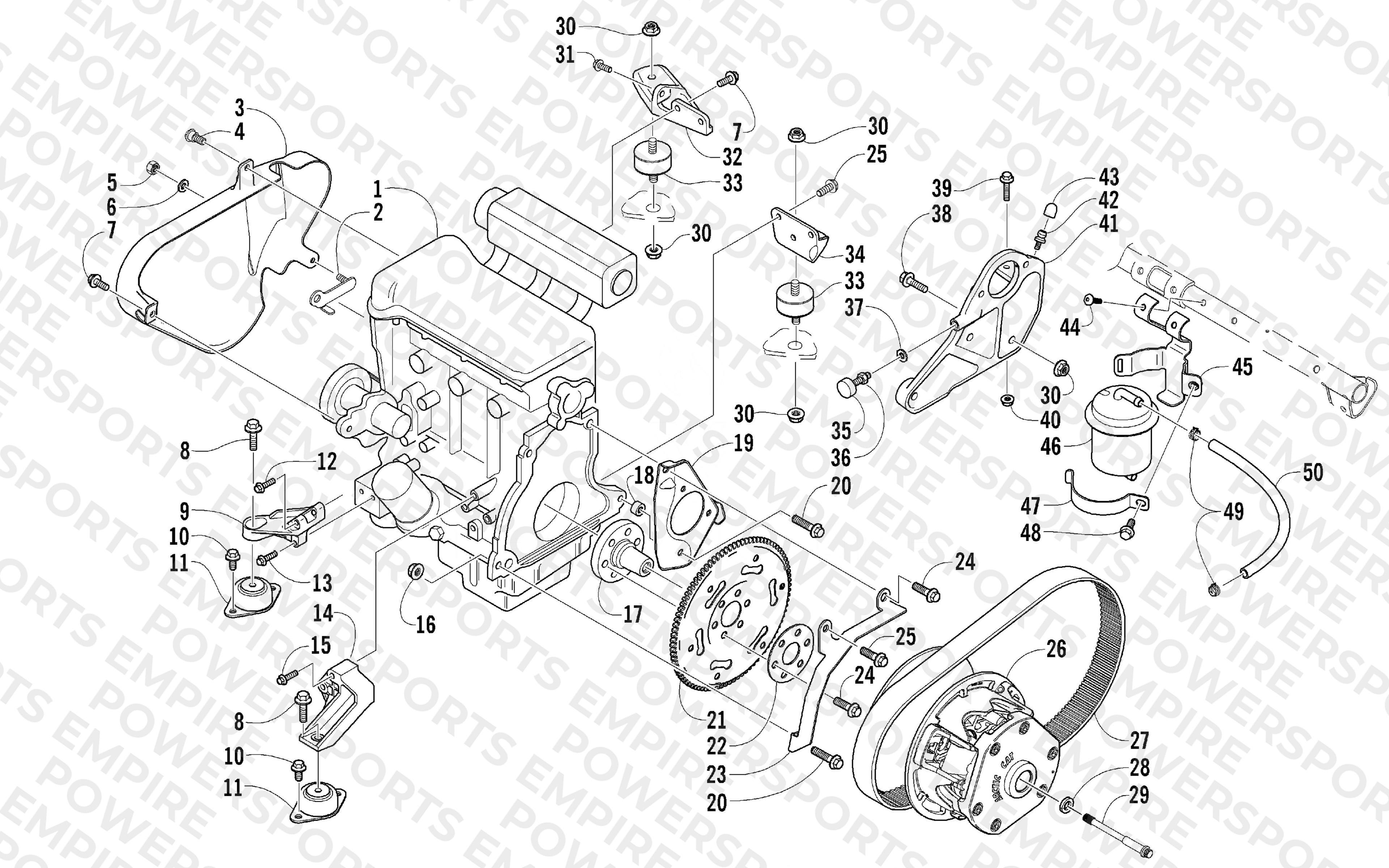 ENGINE AND RELATED PARTS