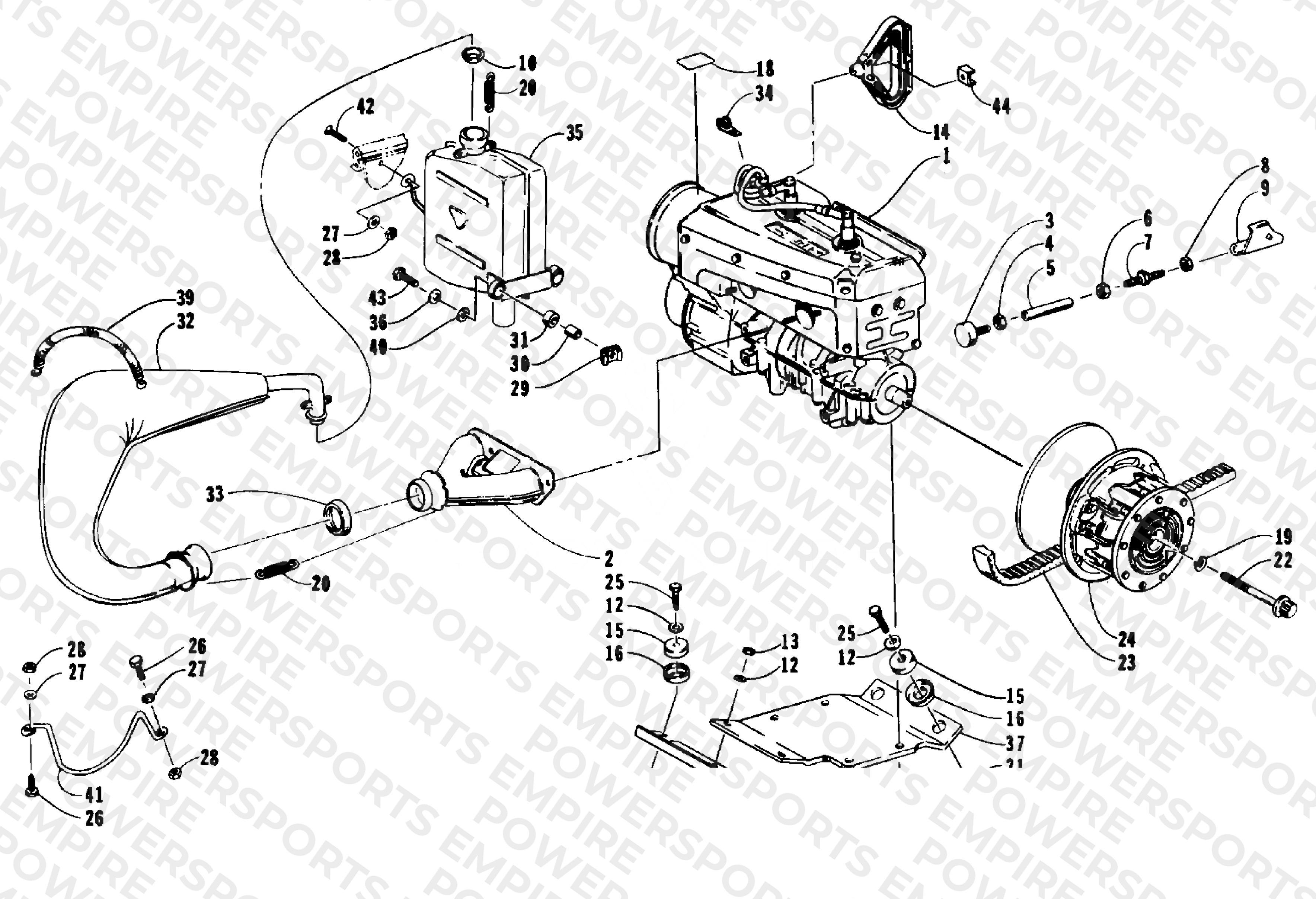 ENGINE AND RELATED PARTS