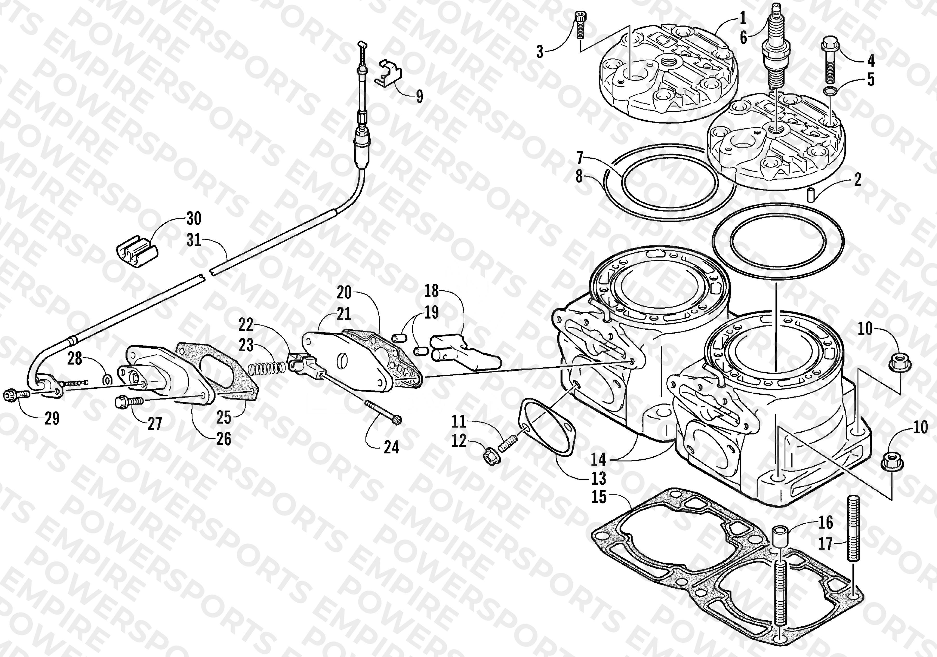 CYLINDER AND HEAD ASSEMBLY