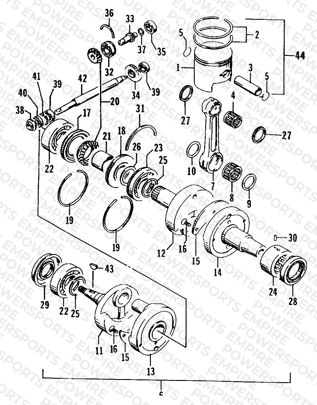 PISTON AND CRANKSHAFT