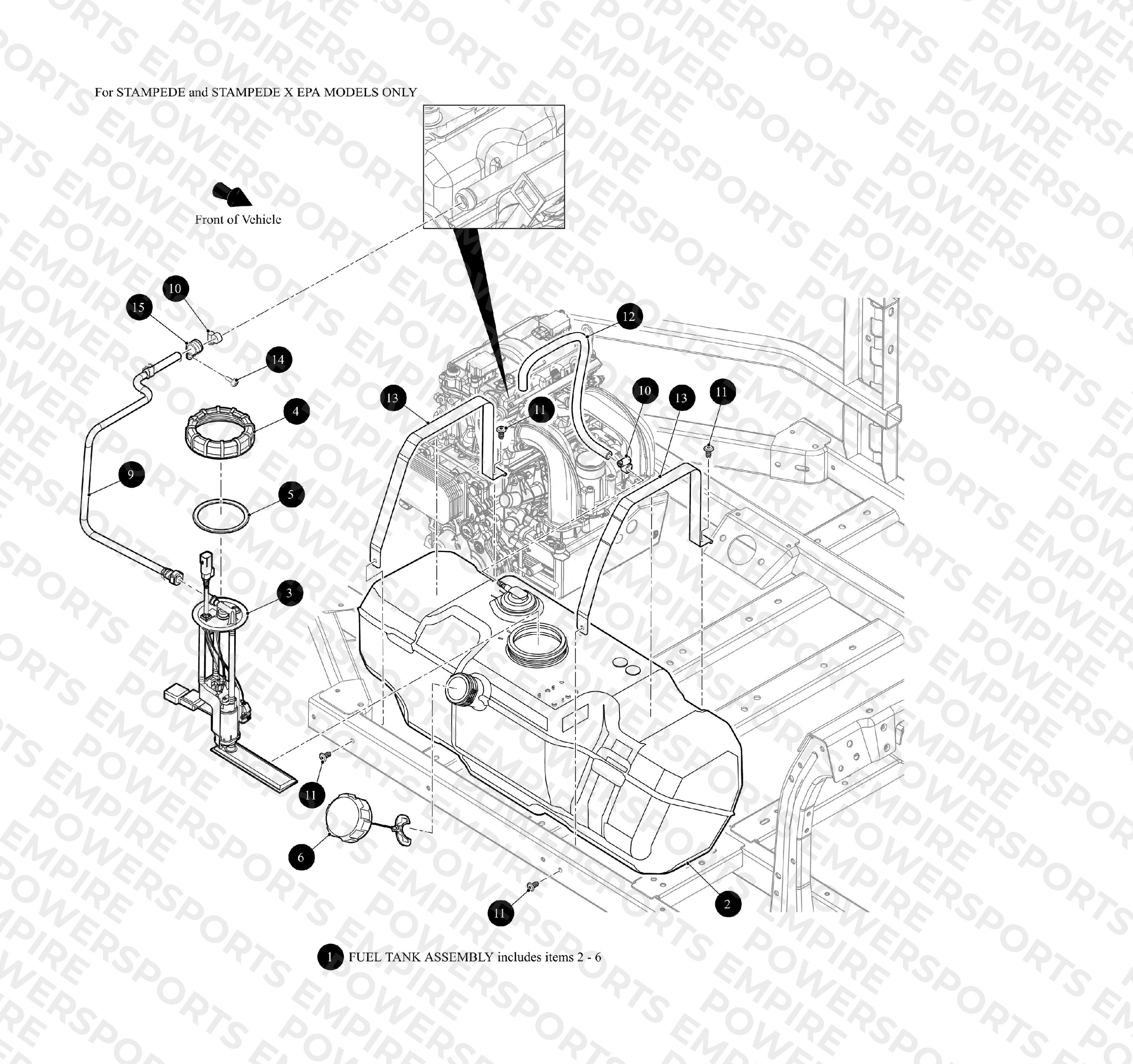 9 GALLON FUEL TANK ASSEMBLY