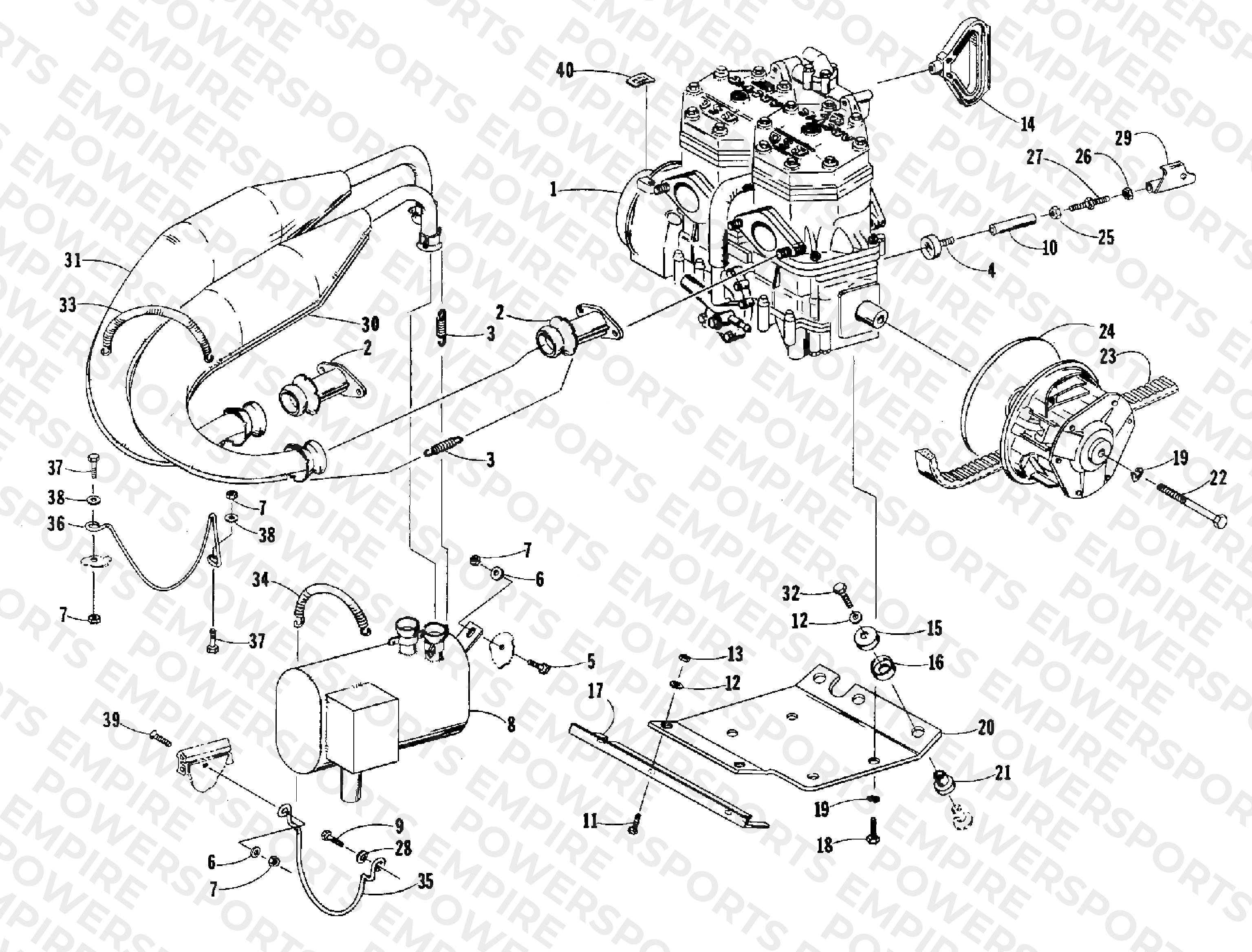 ENGINE AND RELATED PARTS