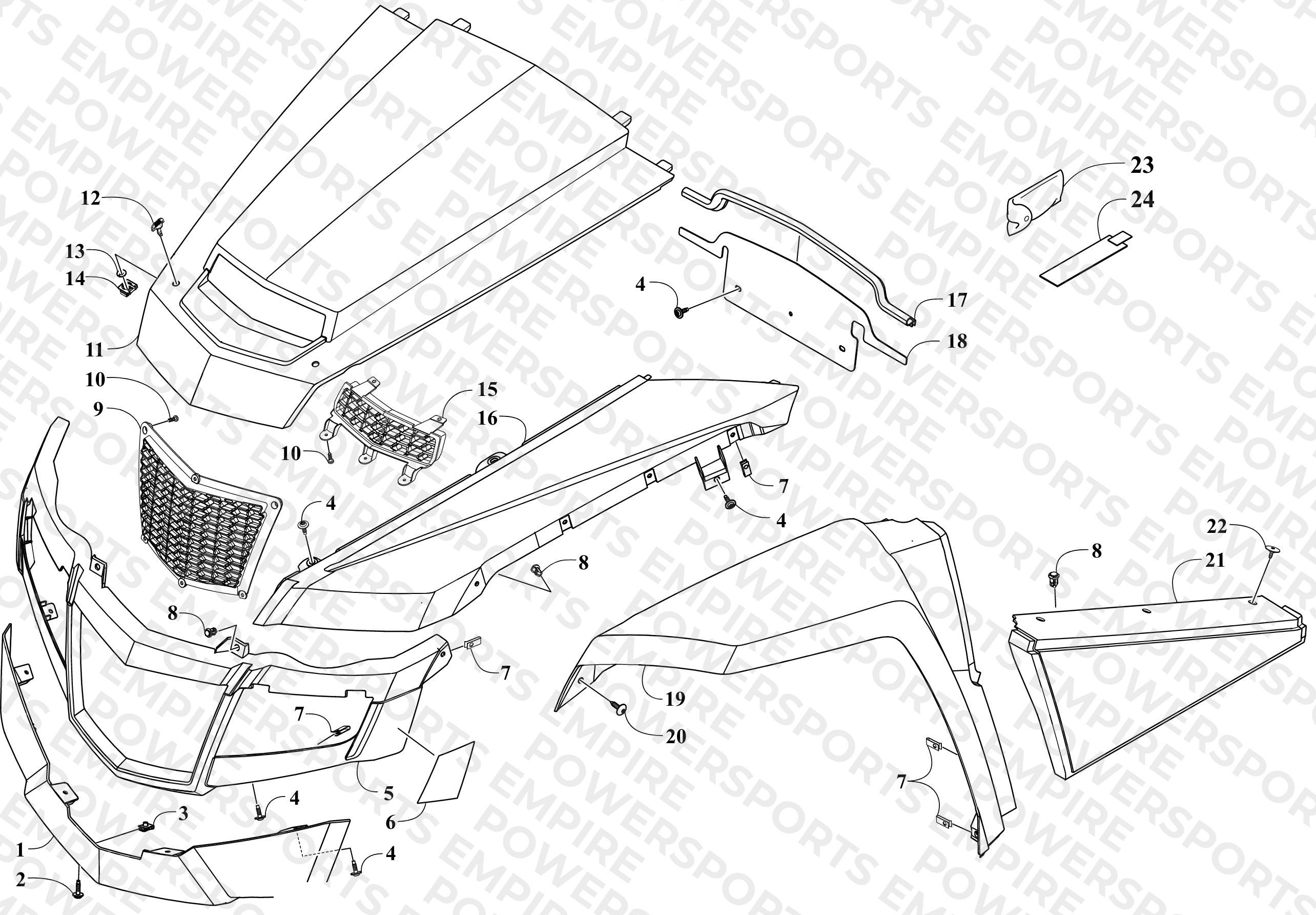 FRONT AND SIDE PANEL ASSEMBLIES