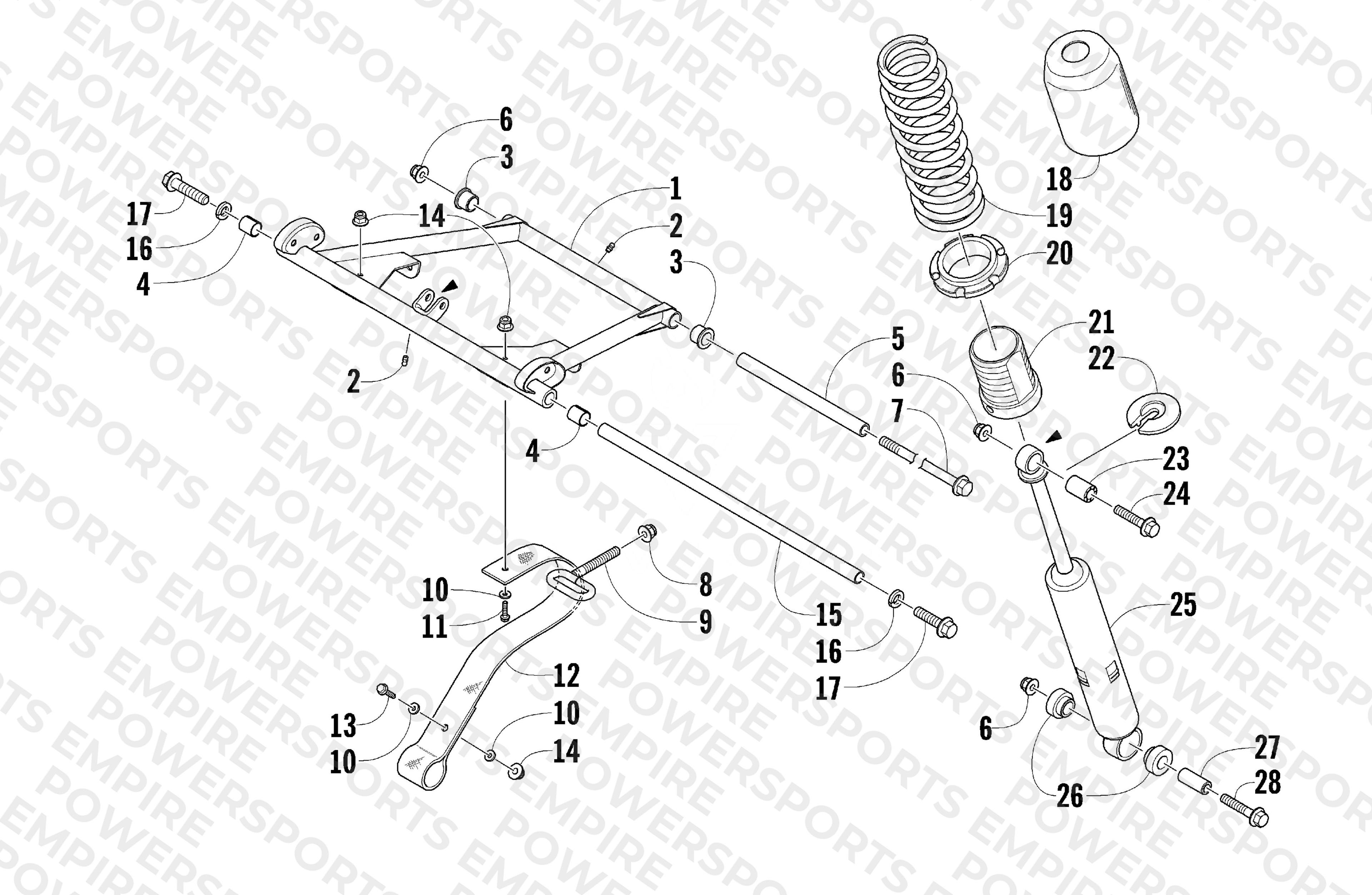 REAR SUSPENSION FRONT ARM ASSEMBLY