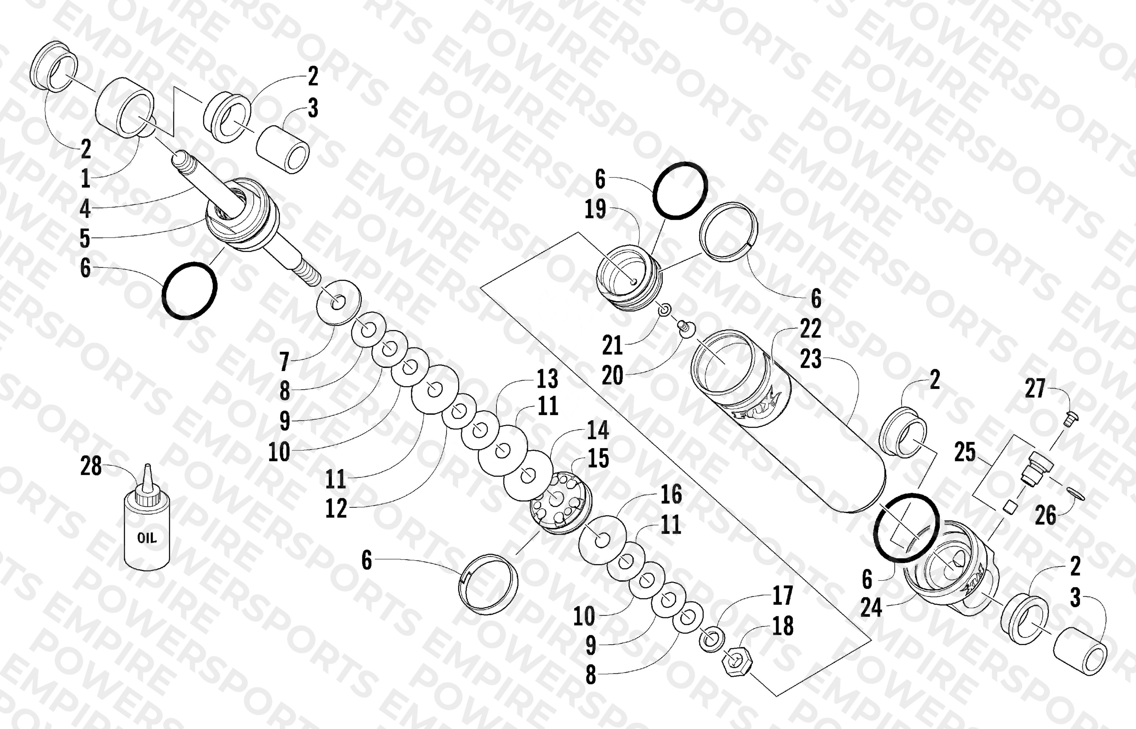 REAR SUSPENSION REAR ARM SHOCK ABSORBER