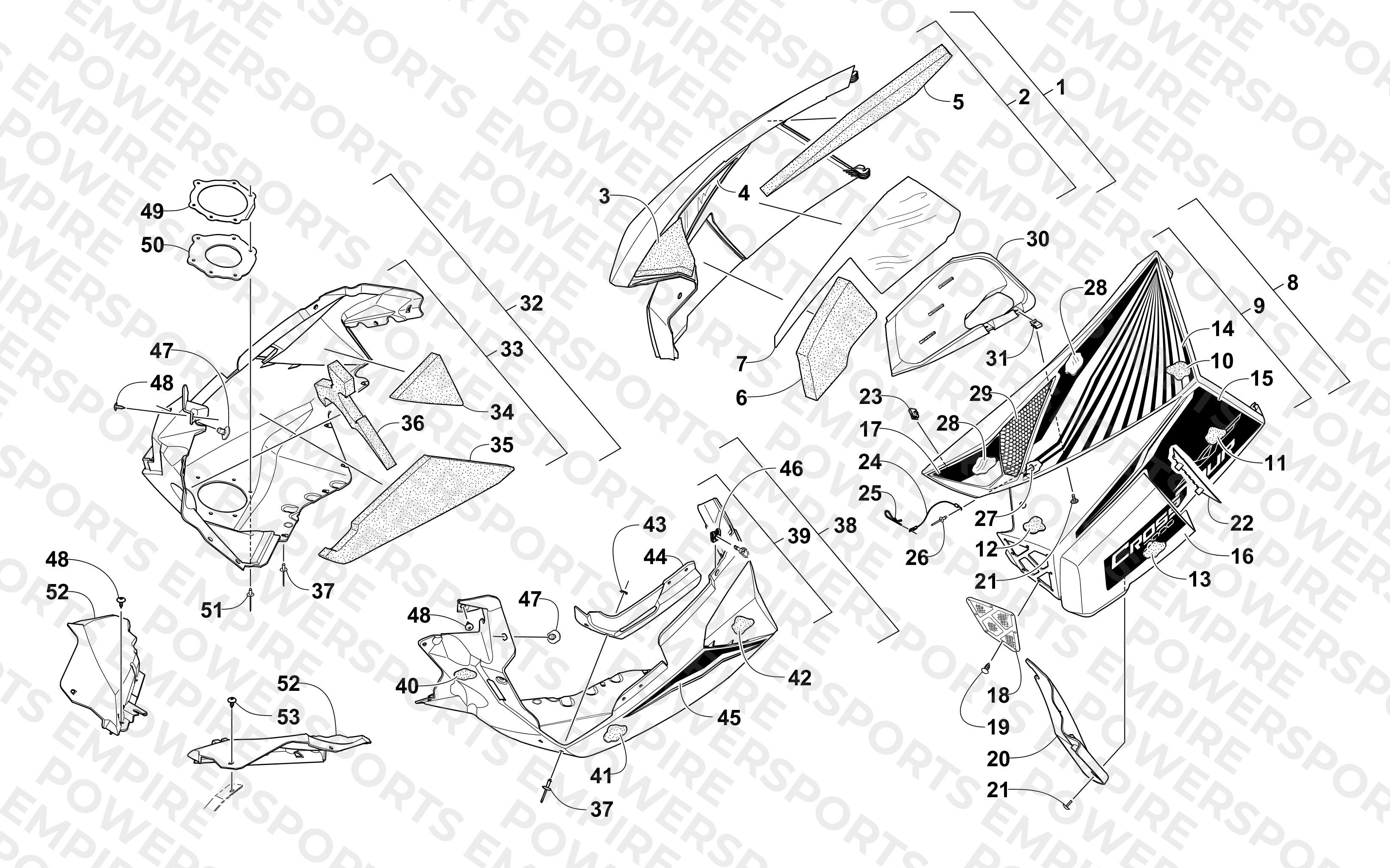 SKID PLATE AND SIDE PANEL ASSEMBLY