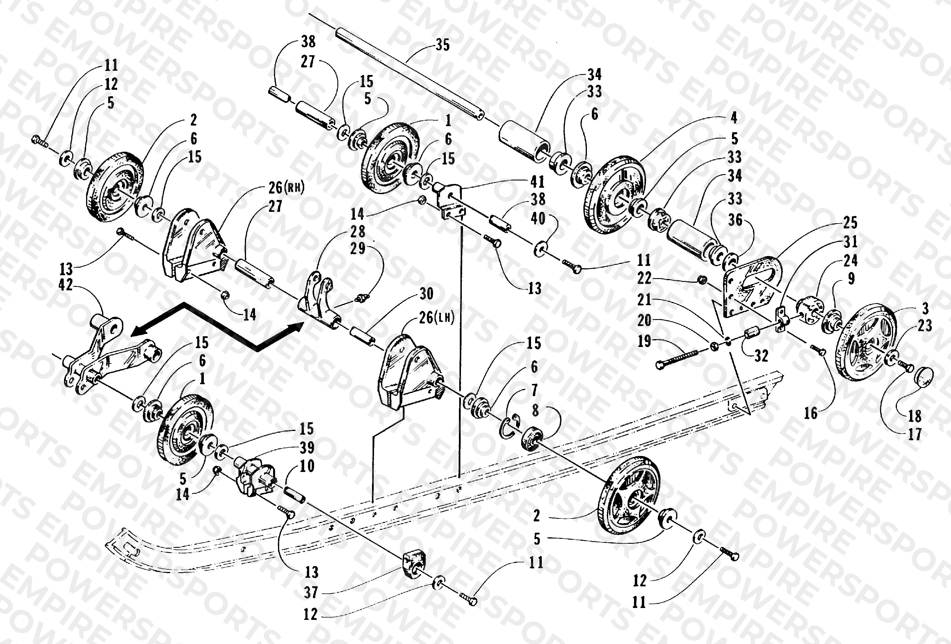 REAR SUSPENSION AXLE ASSEMBLY