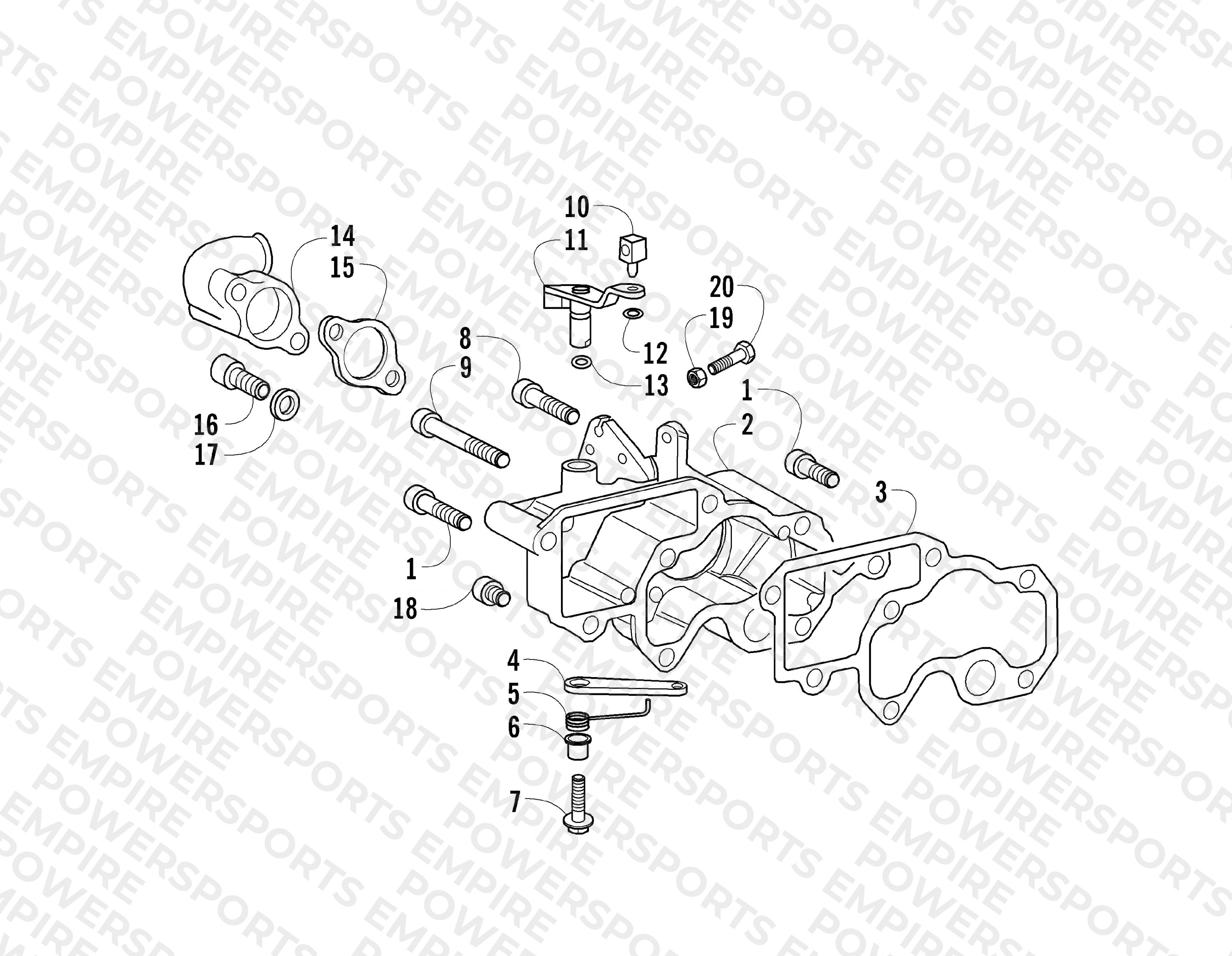 INTAKE MANIFOLD AND THROTTLE CONTROL ASSEMBLY