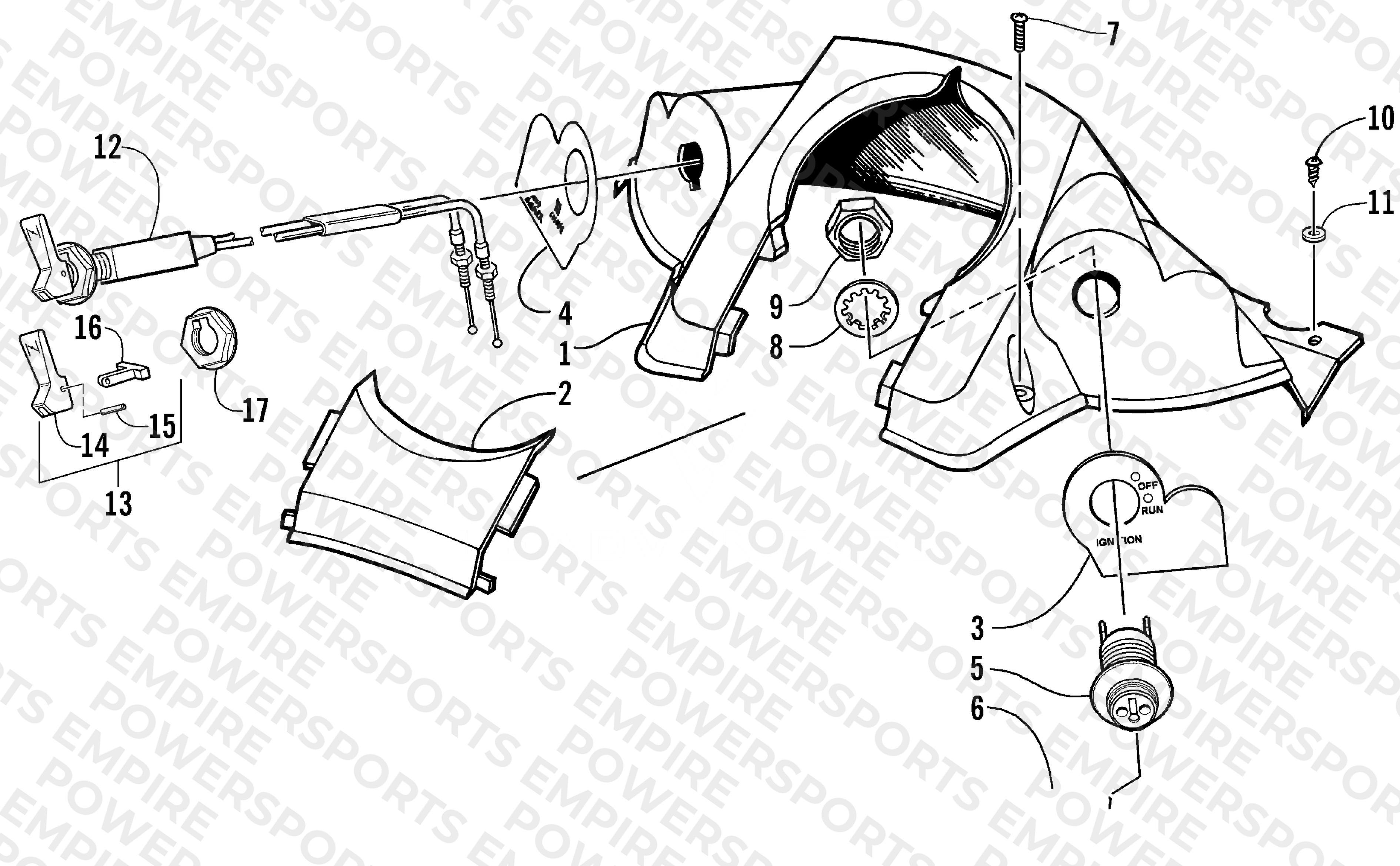 CONSOLE AND SWITCH ASSEMBLY