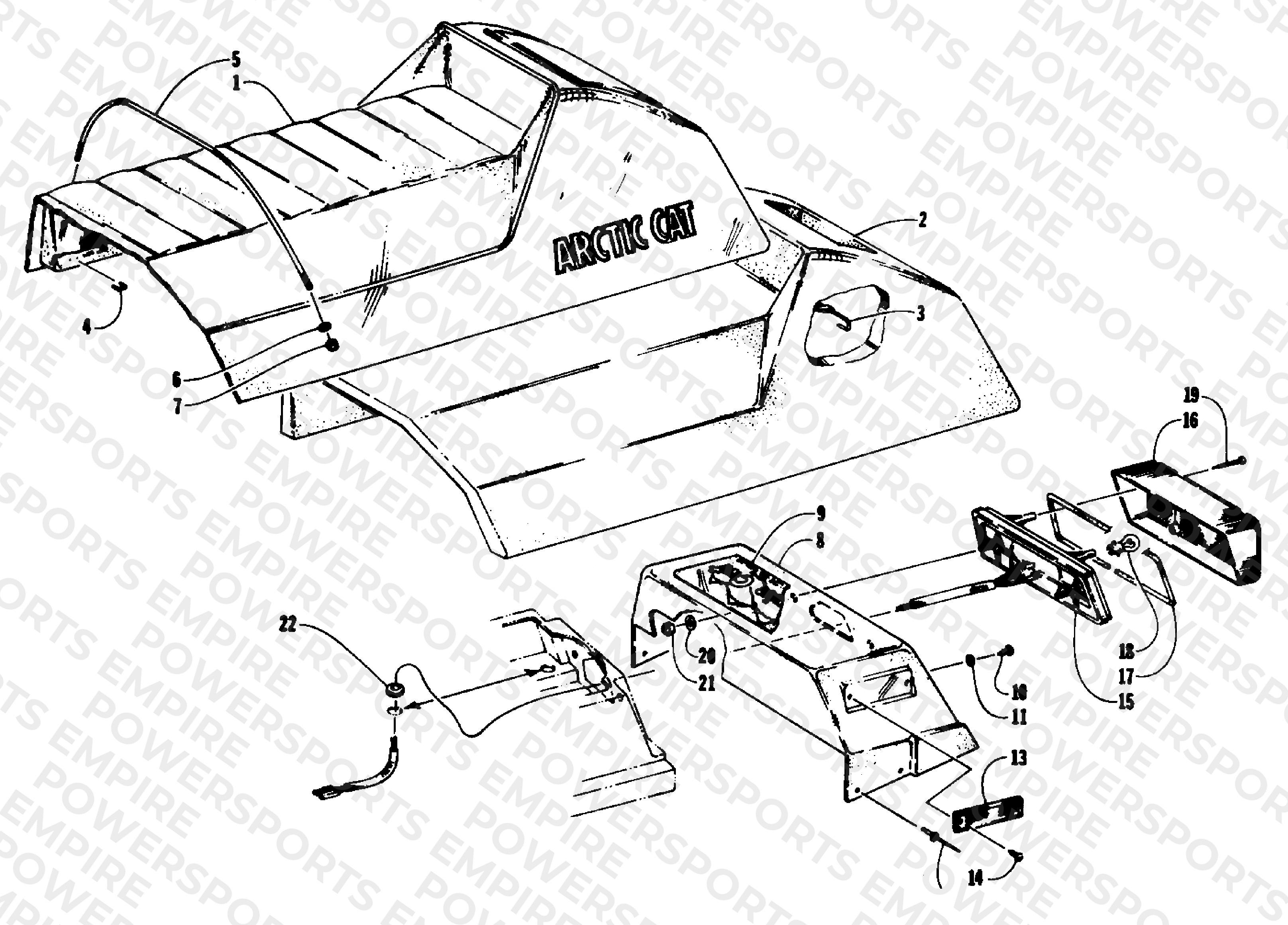 SEAT AND TAILLIGHT ASSEMBLIES