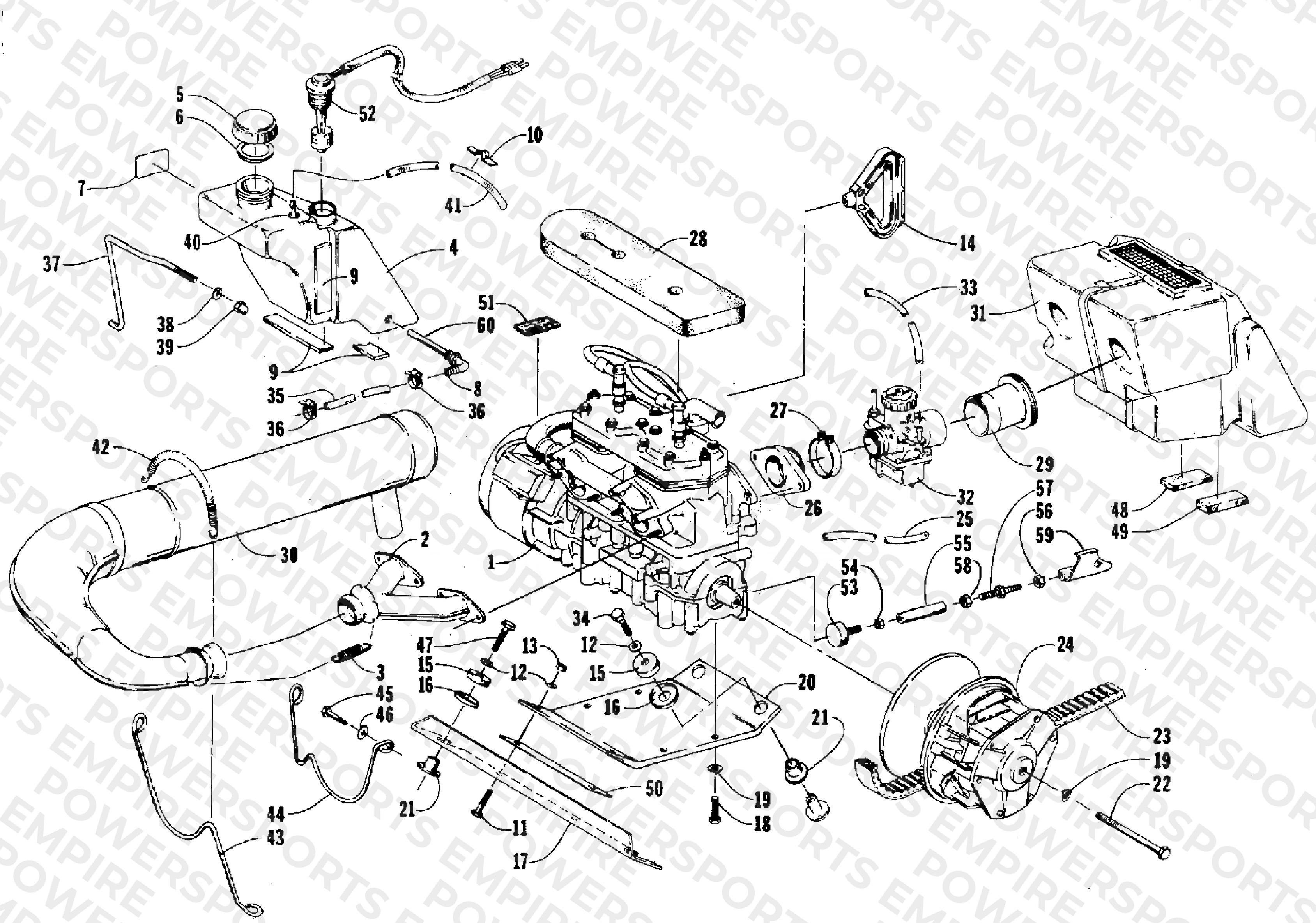 ENGINE AND RELATED PARTS