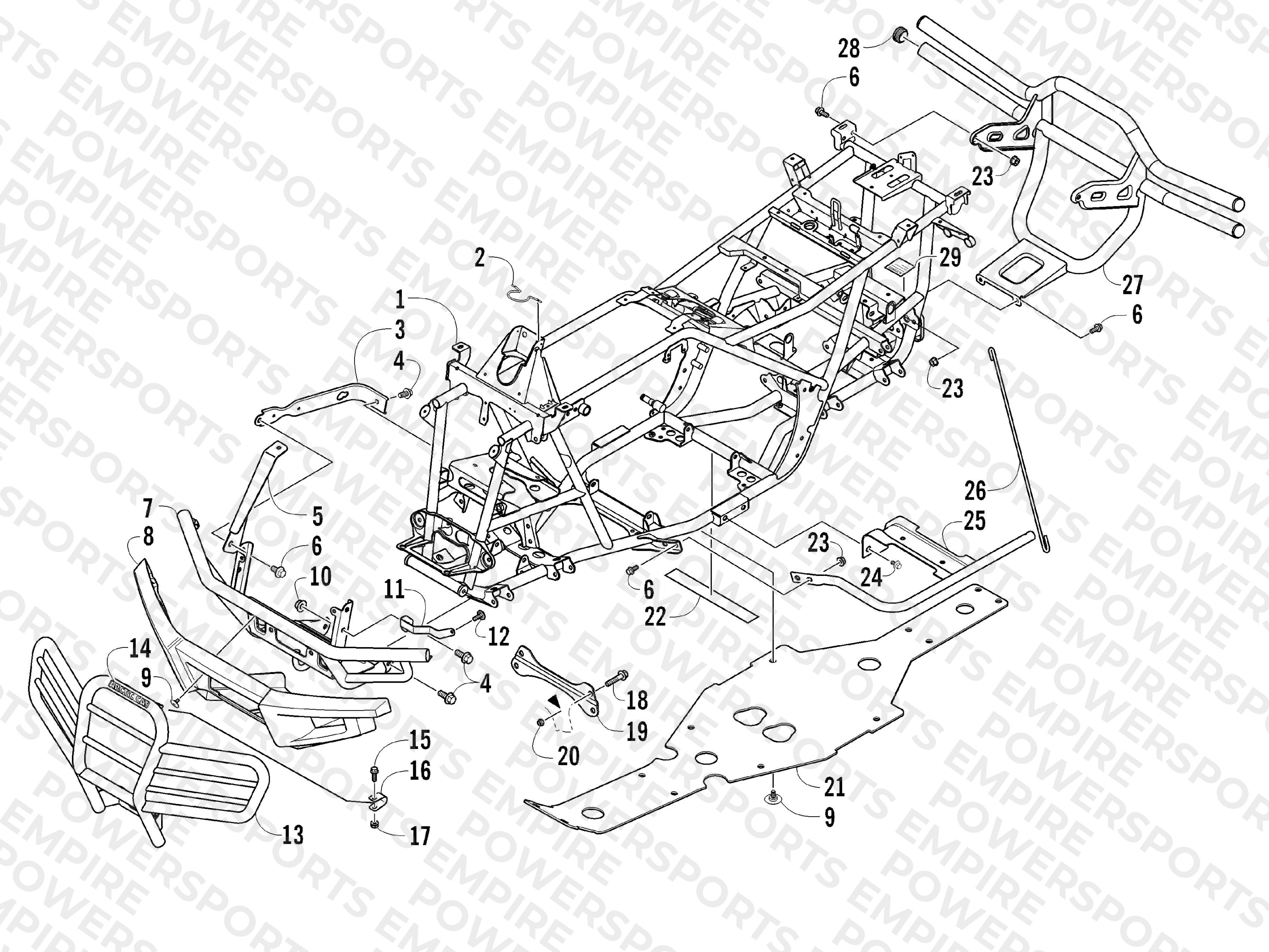 FRAME AND RELATED PARTS