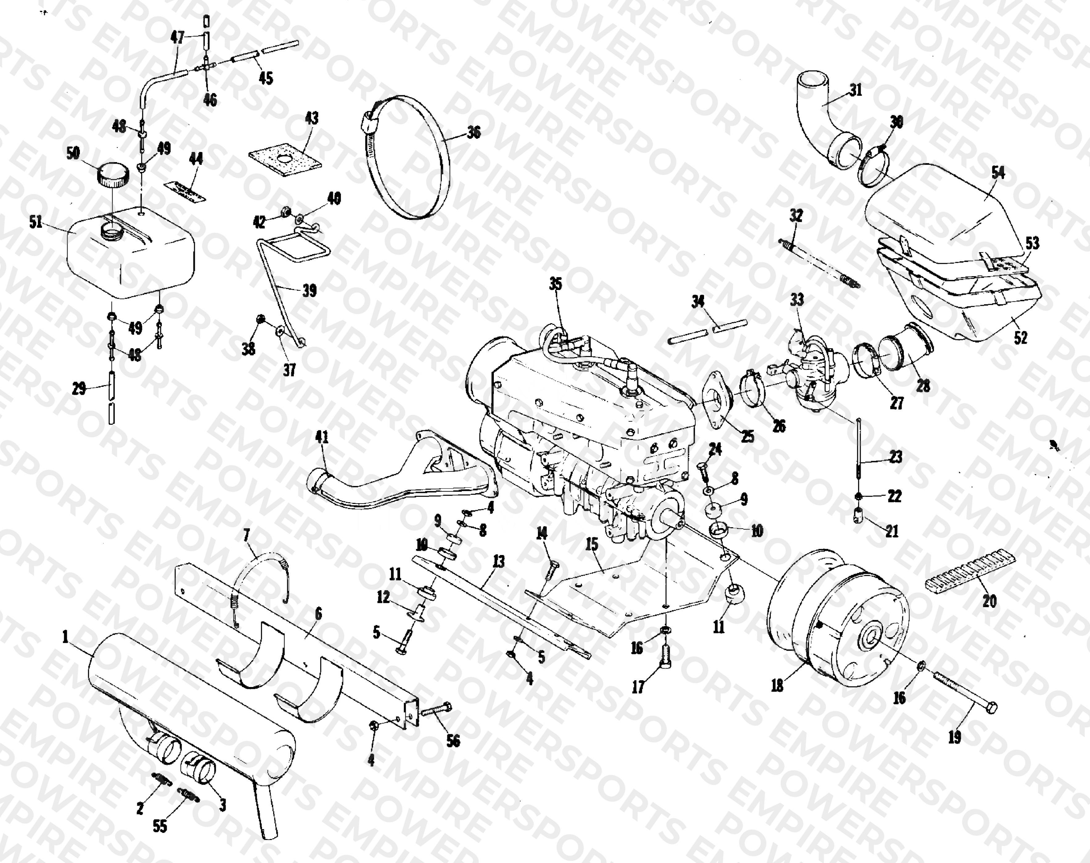 ENGINE AND RELATED PARTS