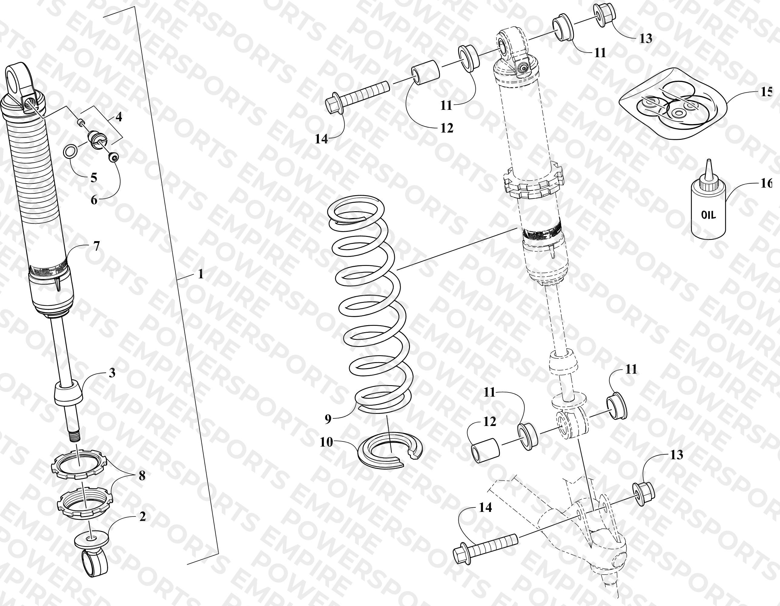FRONT SUSPENSION SHOCK ABSORBER ASSEMBLY