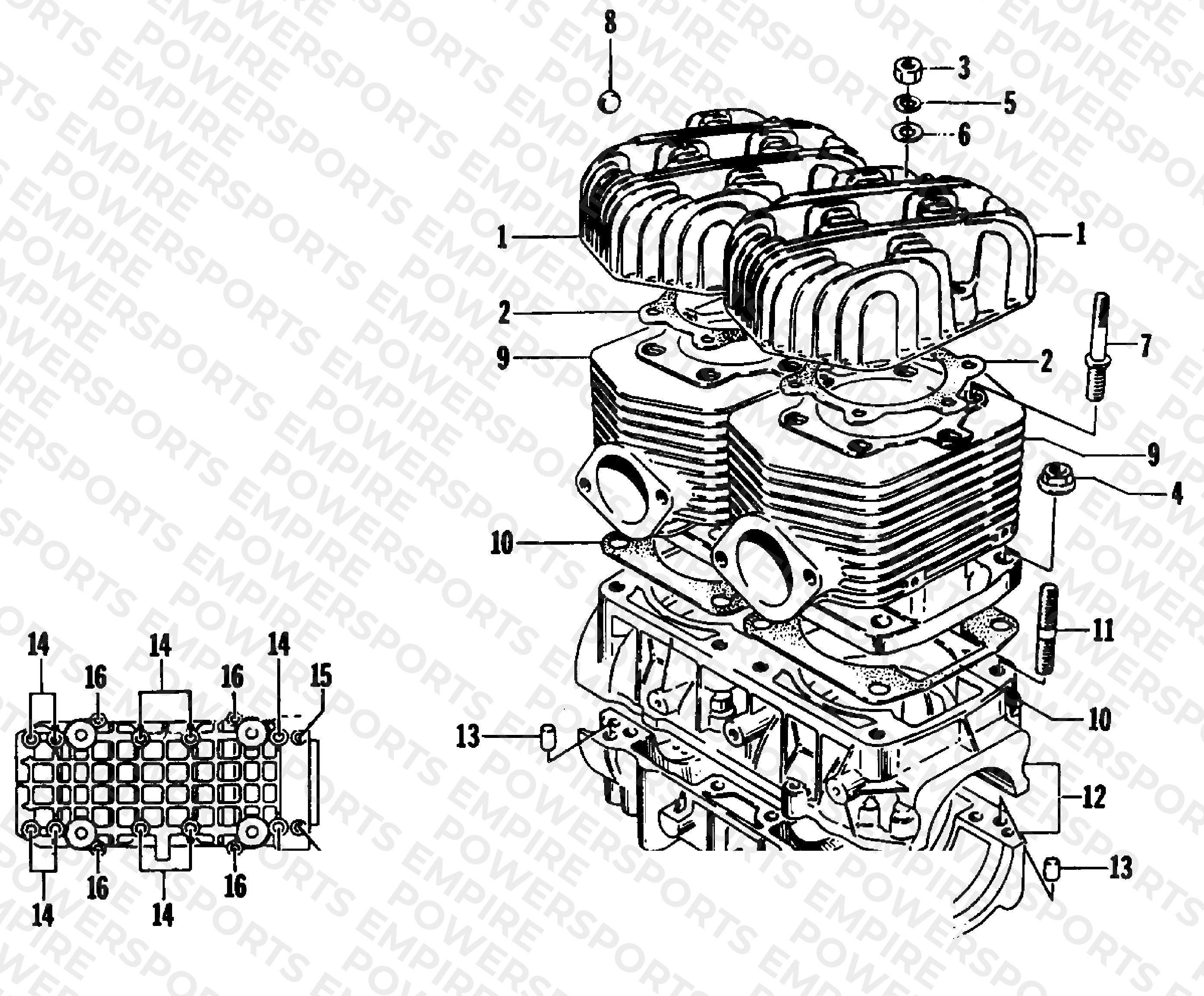 CRANKCASE AND CYLINDER