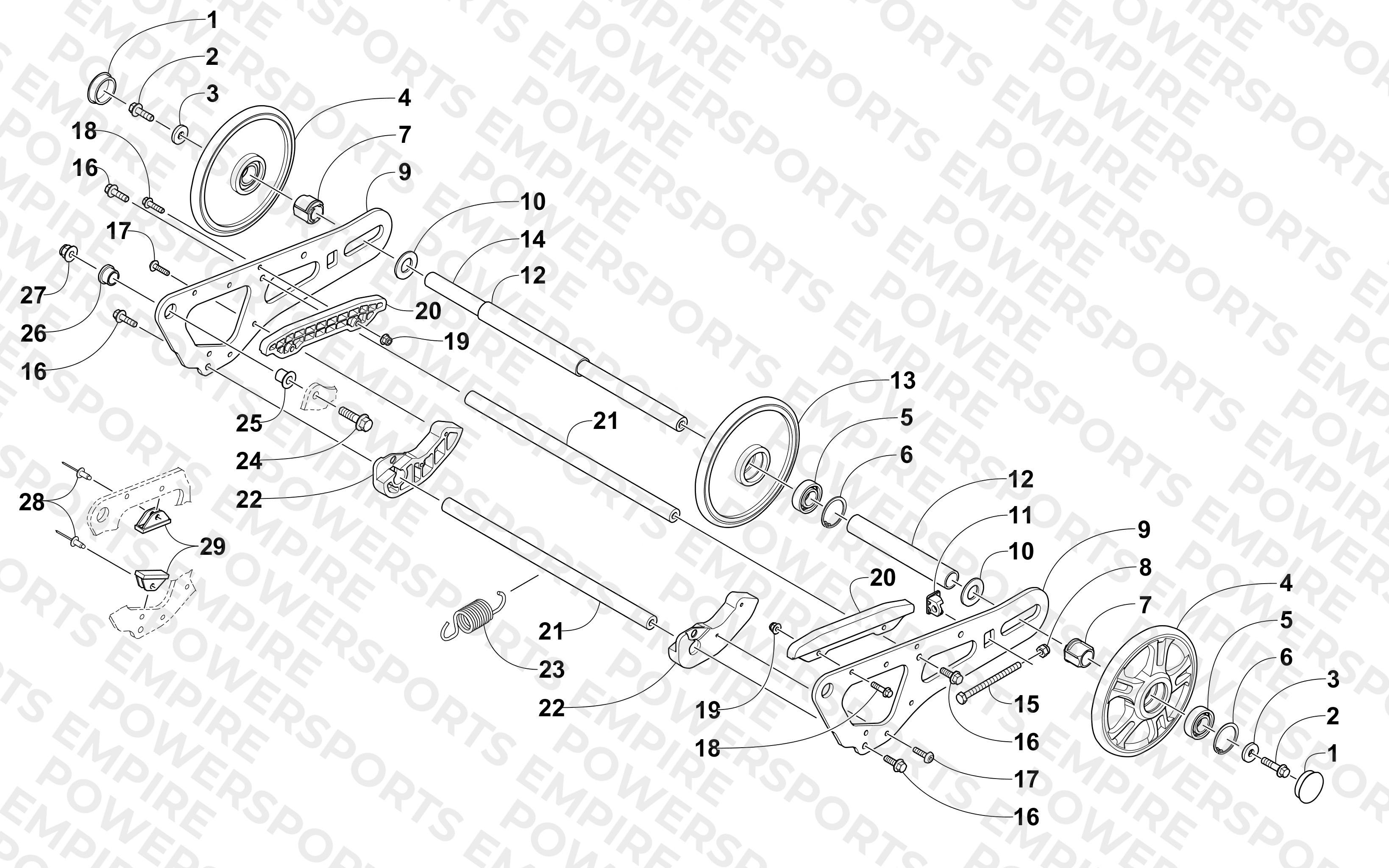 ARTICULATING SKID FRAME ASSEMBLY