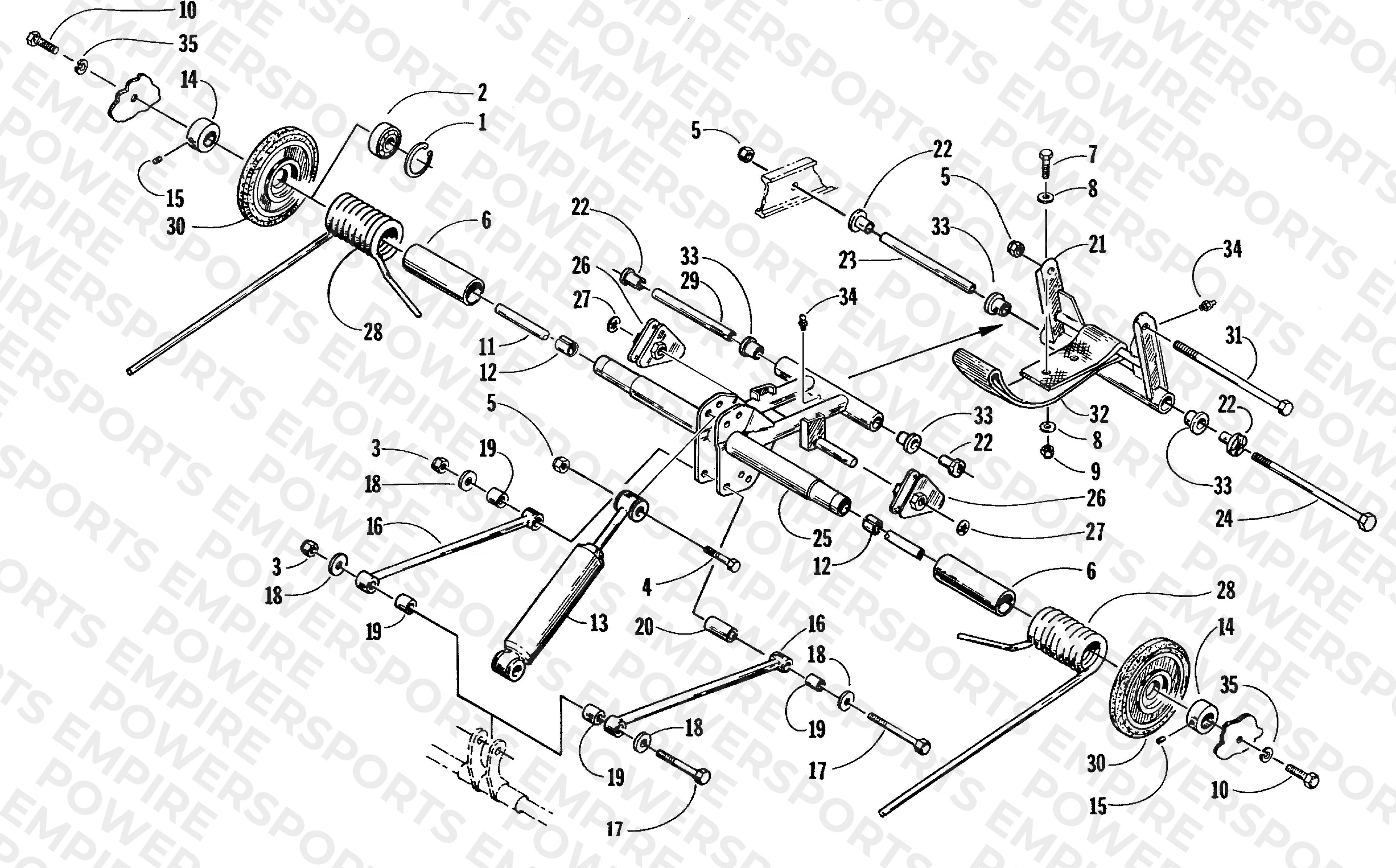 REAR SUSPENSION REAR ARM ASSEMBLY