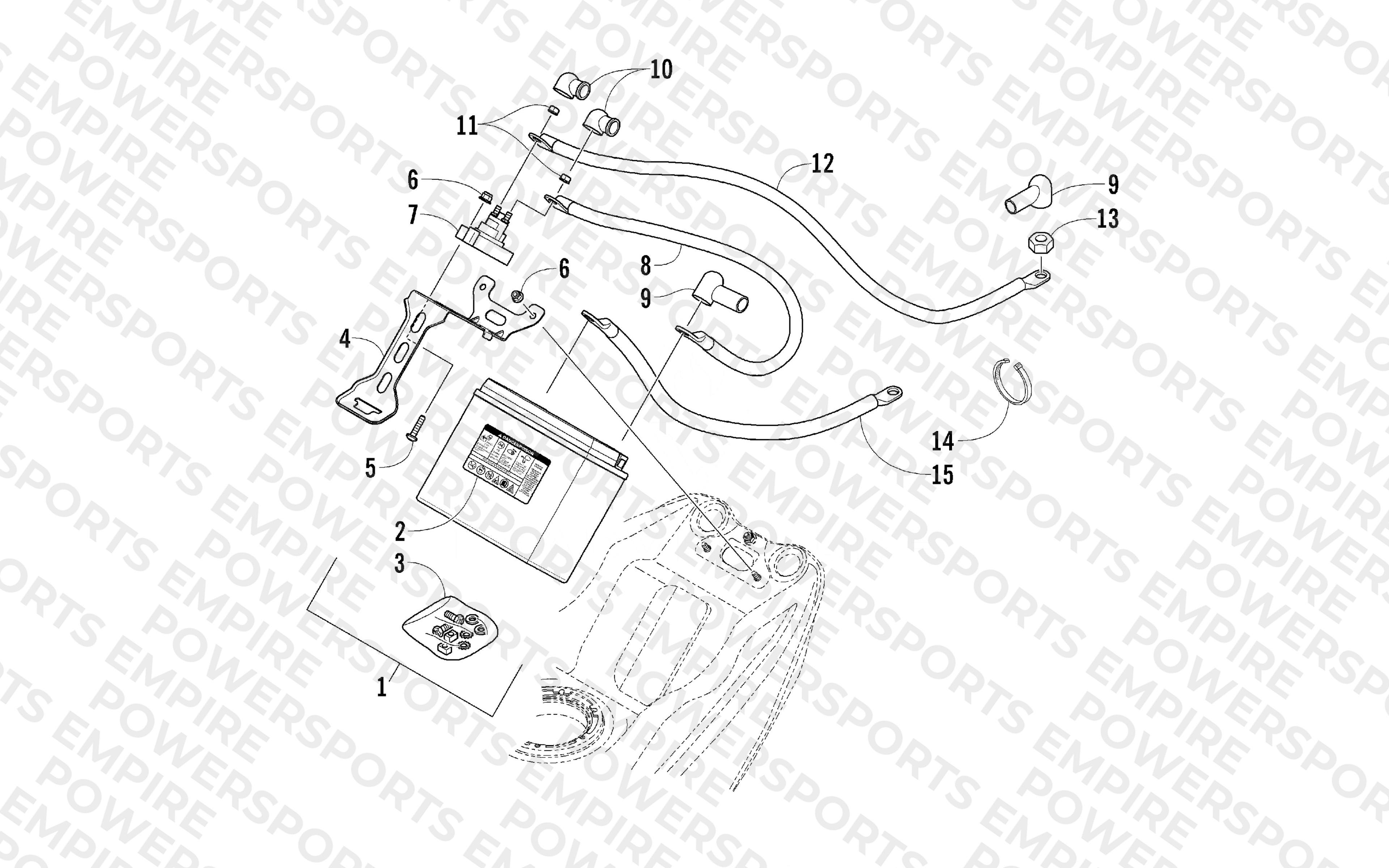 BATTERY AND TRAY ASSEMBLY