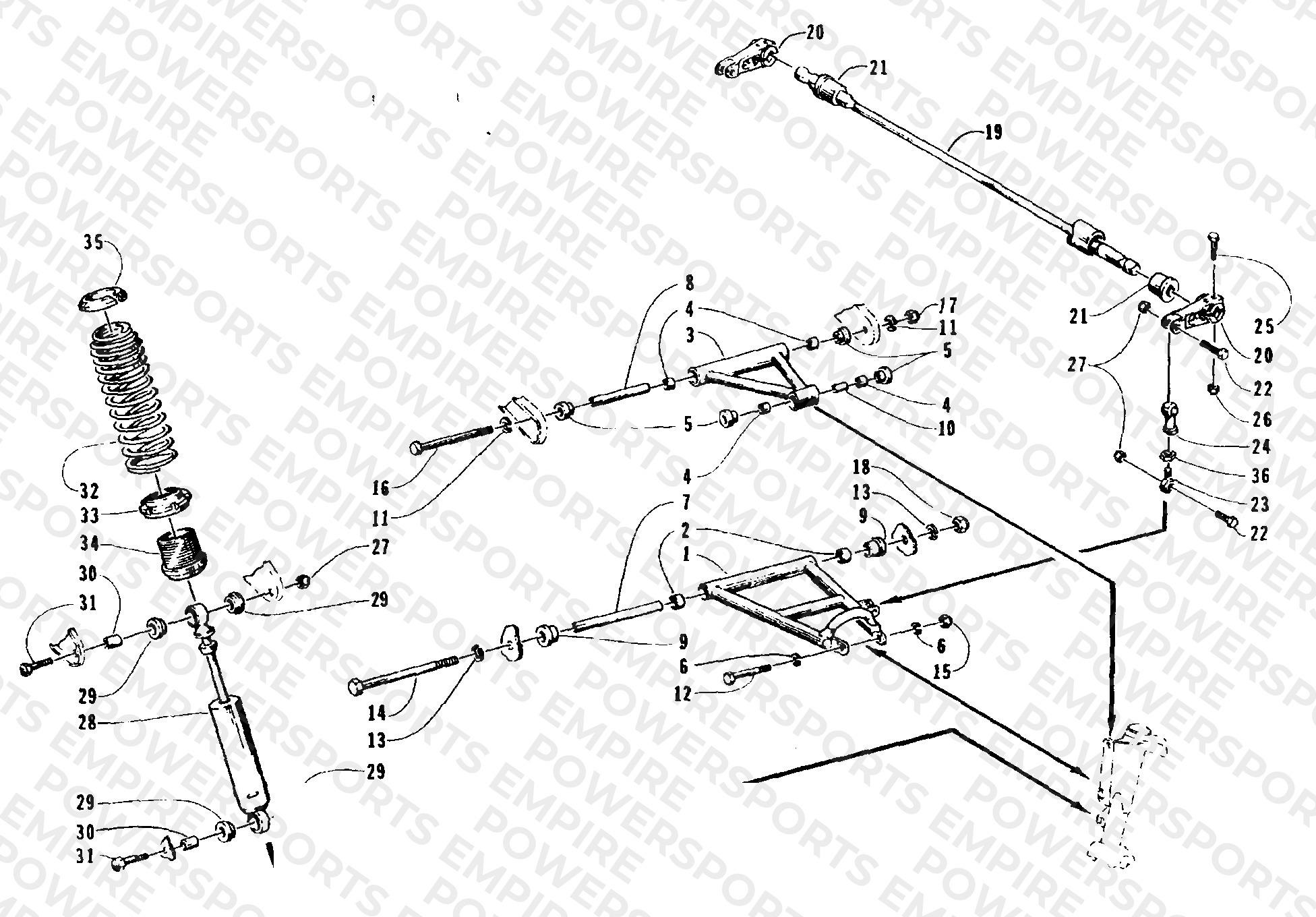 FRONT SUSPENSION AND SHOCK ABSORBER