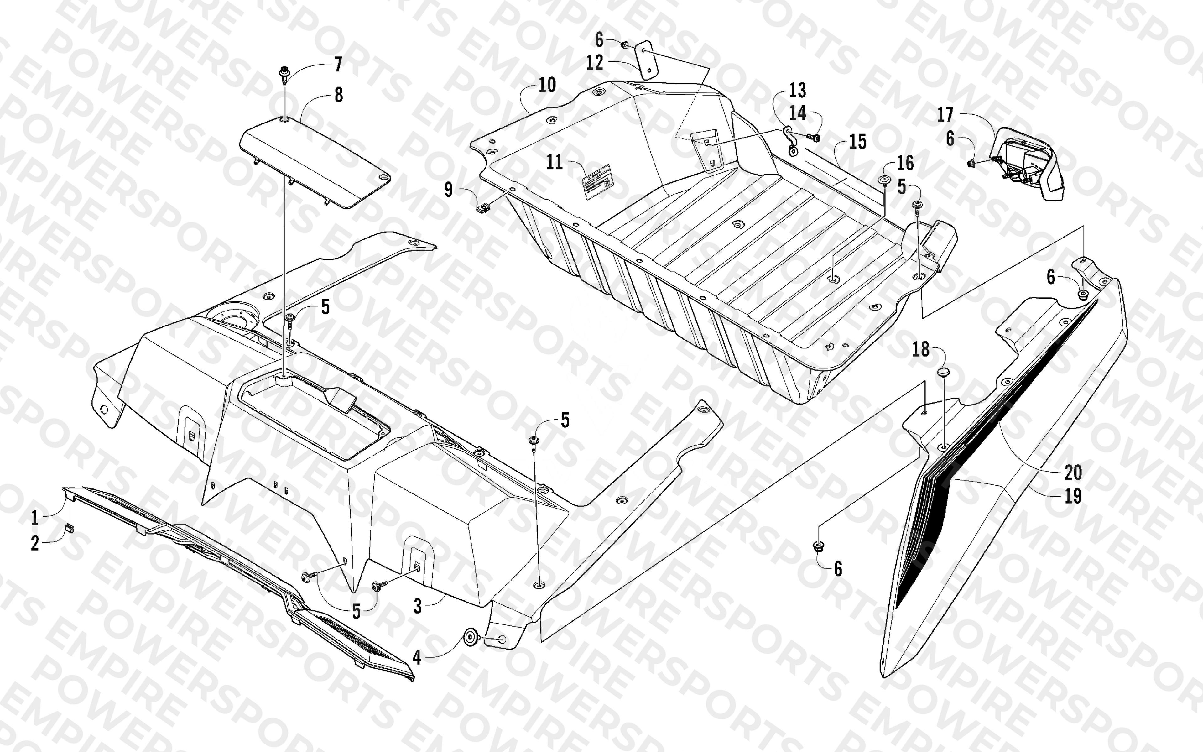 CARGO BOX AND TAILLIGHT ASSEMBLY