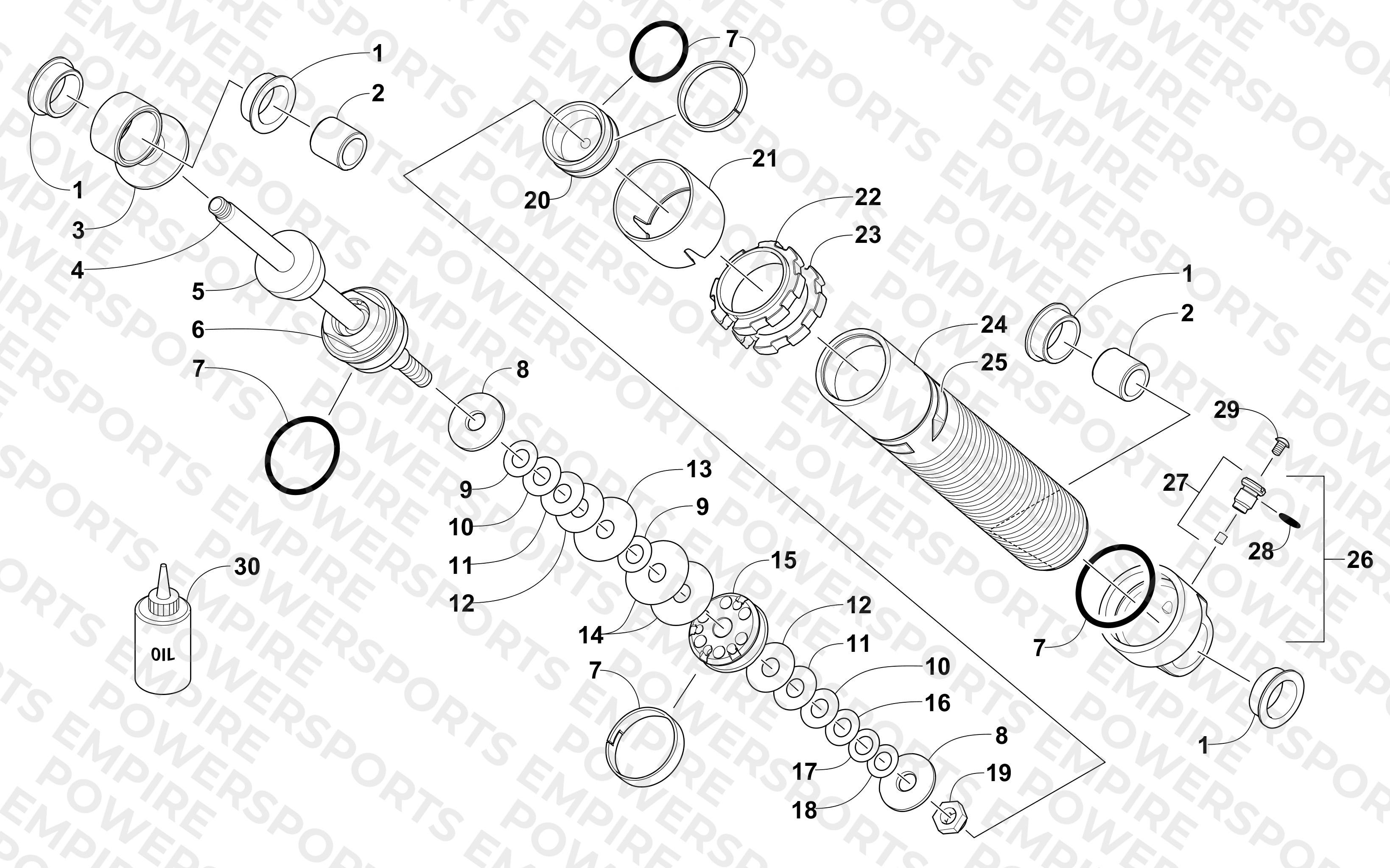 REAR SUSPENSION REAR ARM SHOCK ABSORBER