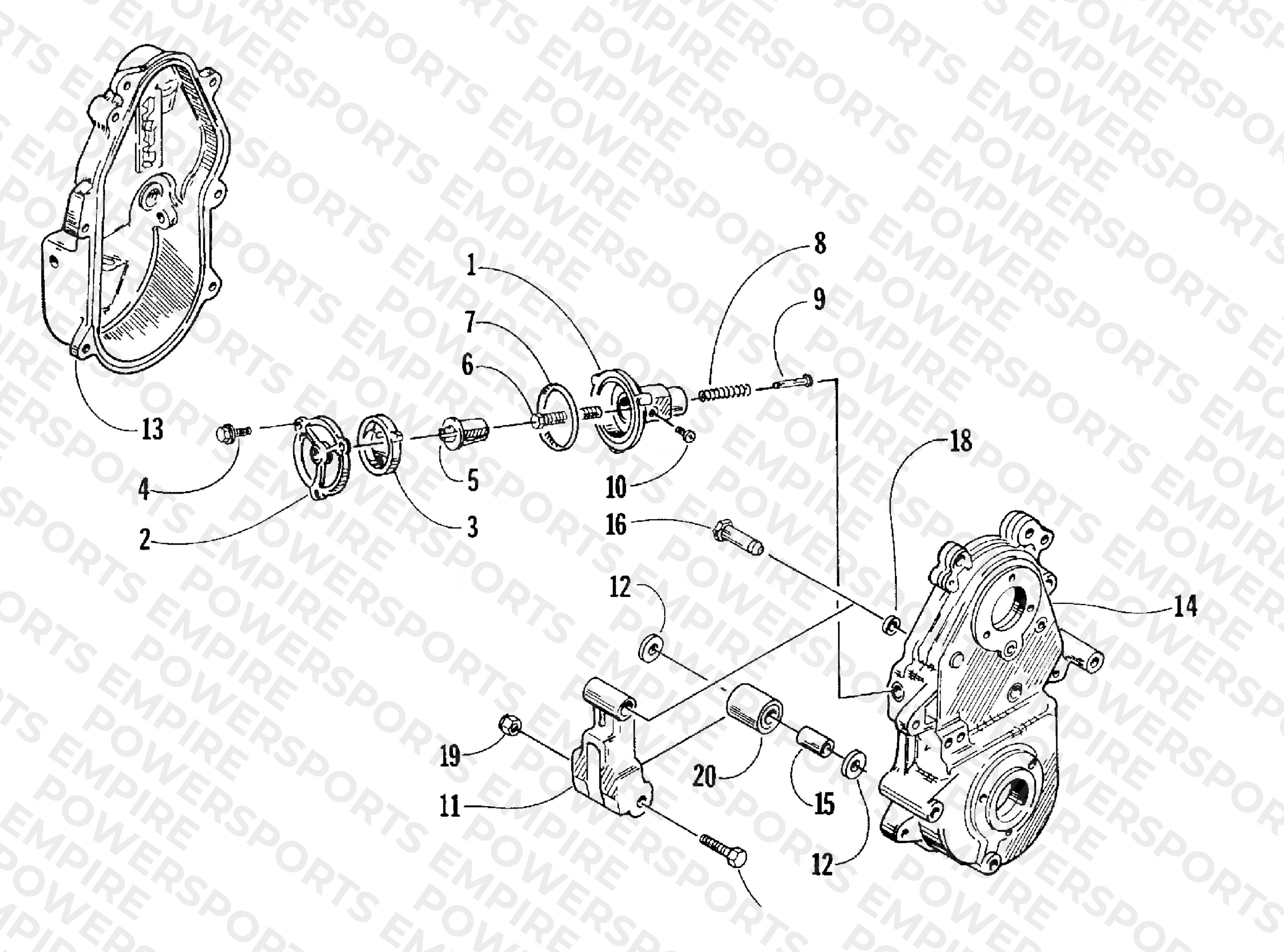 DROPCASE CHAIN TENSION ASSEMBLY