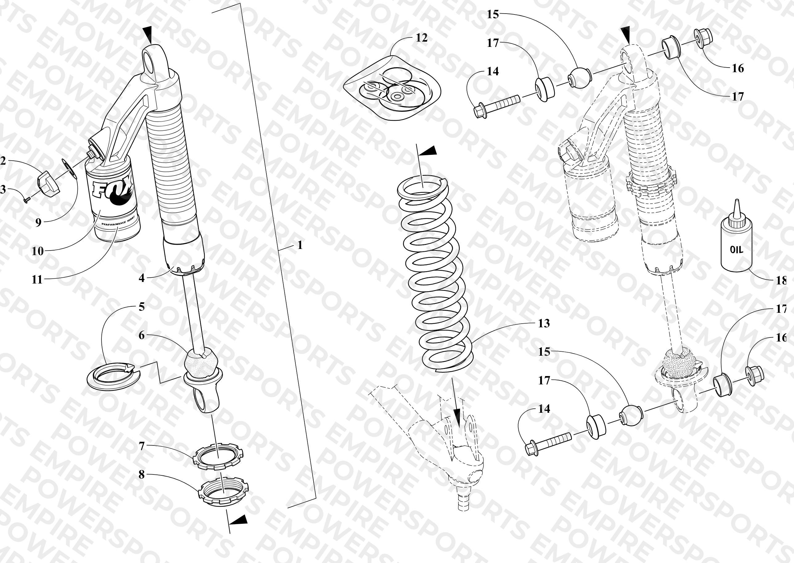 FRONT SUSPENSION SHOCK ABSORBER ASSEMBLY