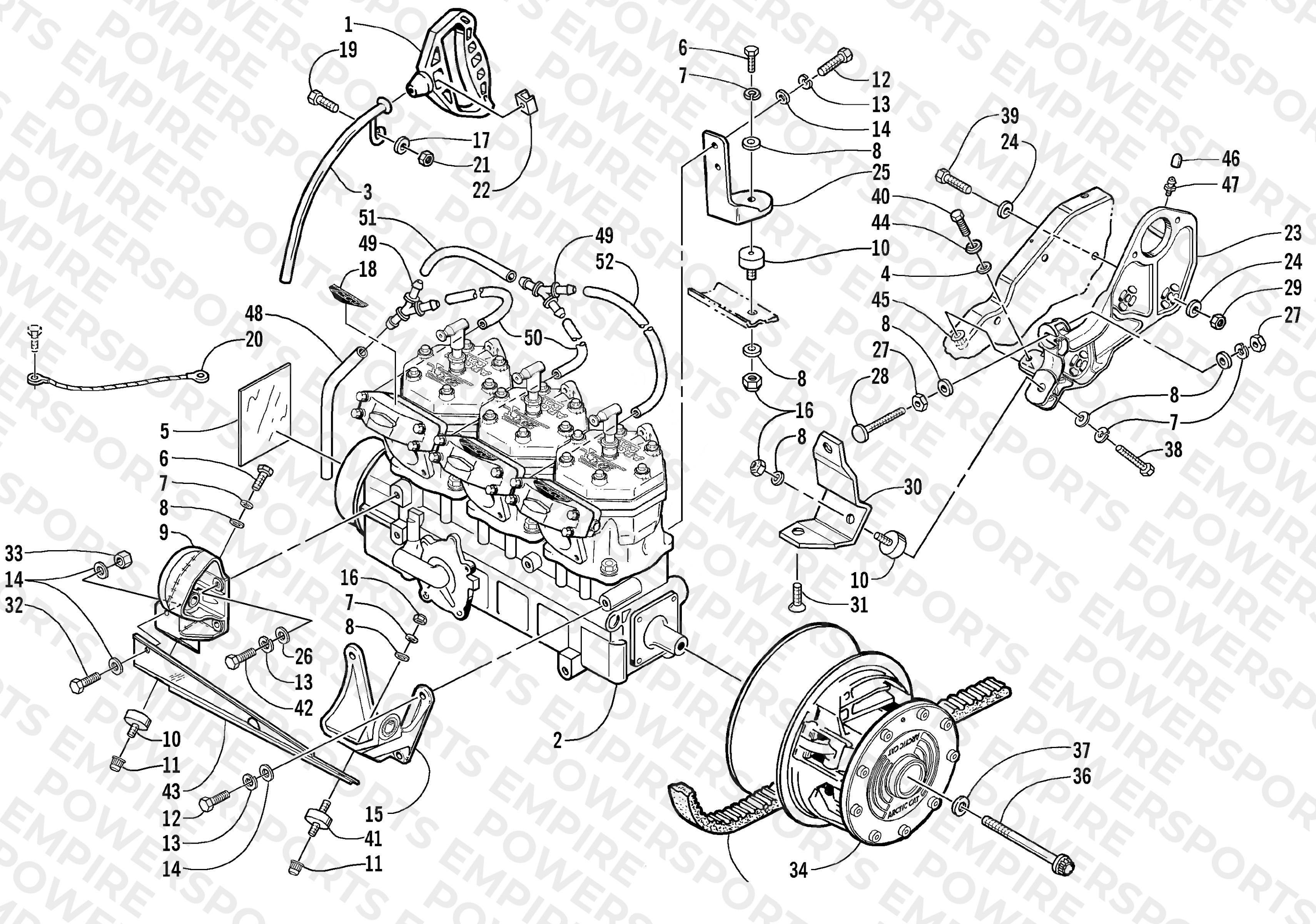 ENGINE AND RELATED PARTS